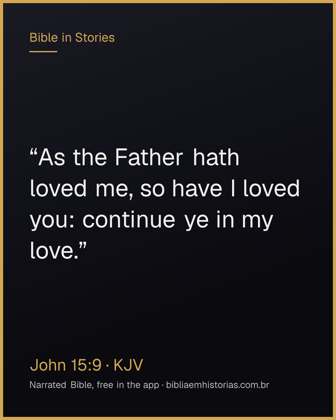 Verse image for John 15:9 to share