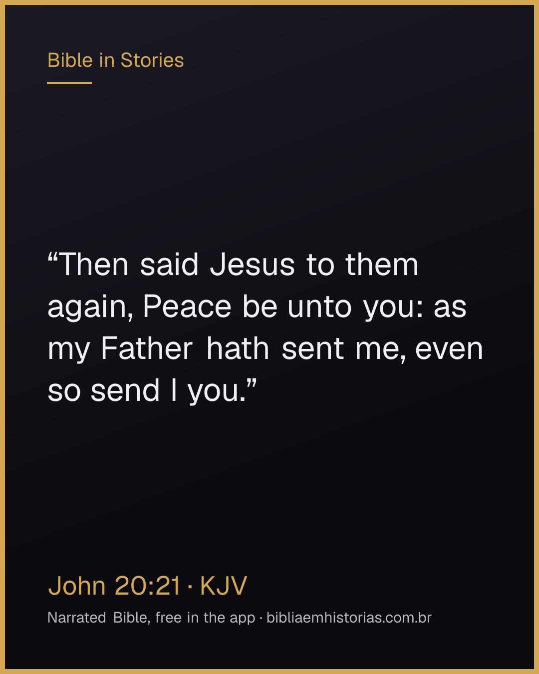Verse image for John 20:21 to share