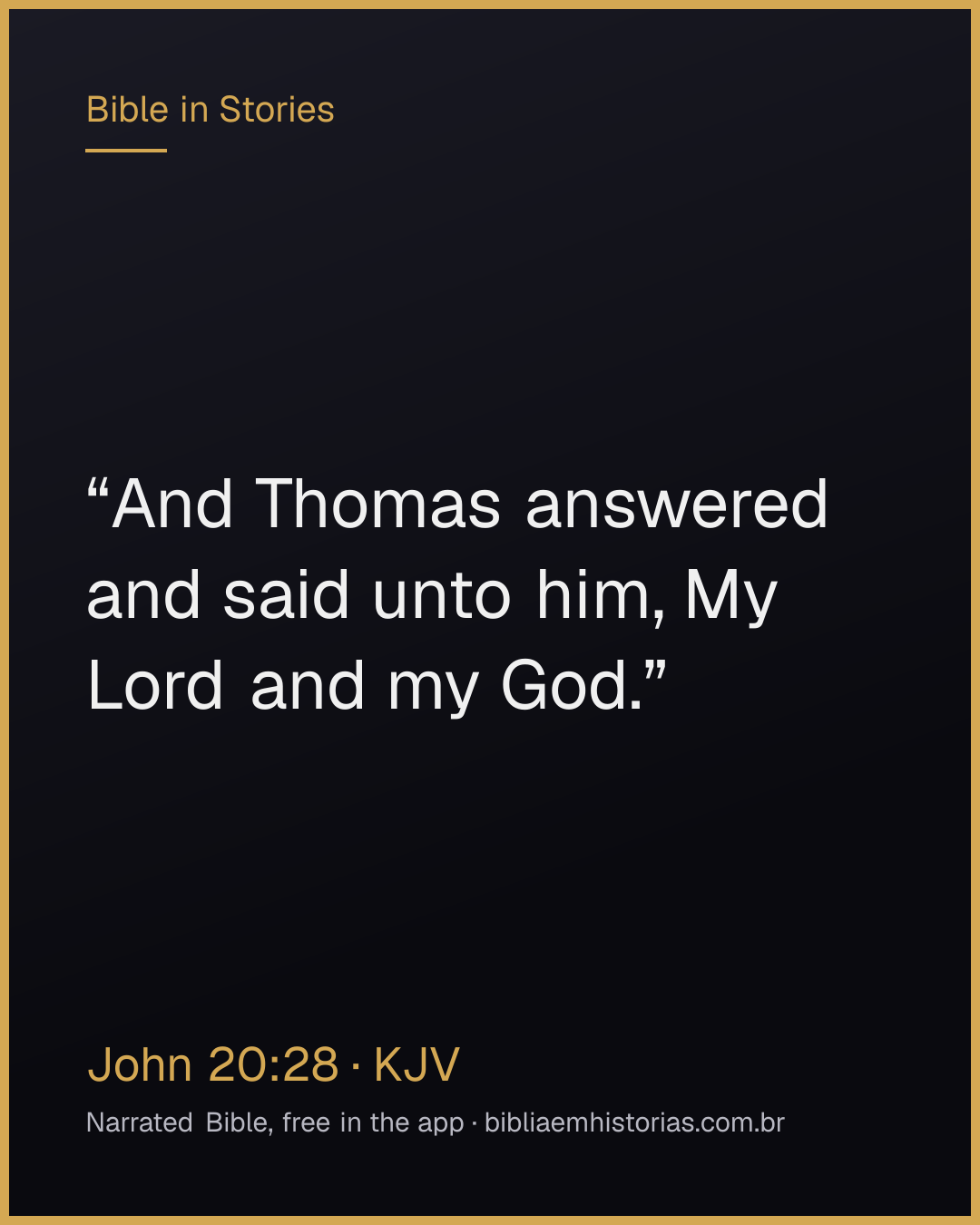 Verse image for John 20:28 to share