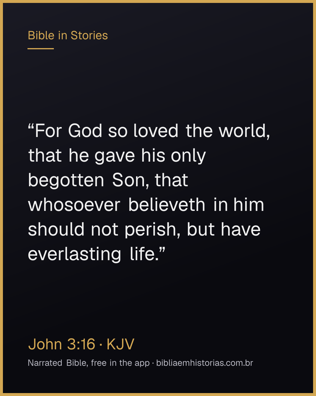 Verse image for John 3:16 to share