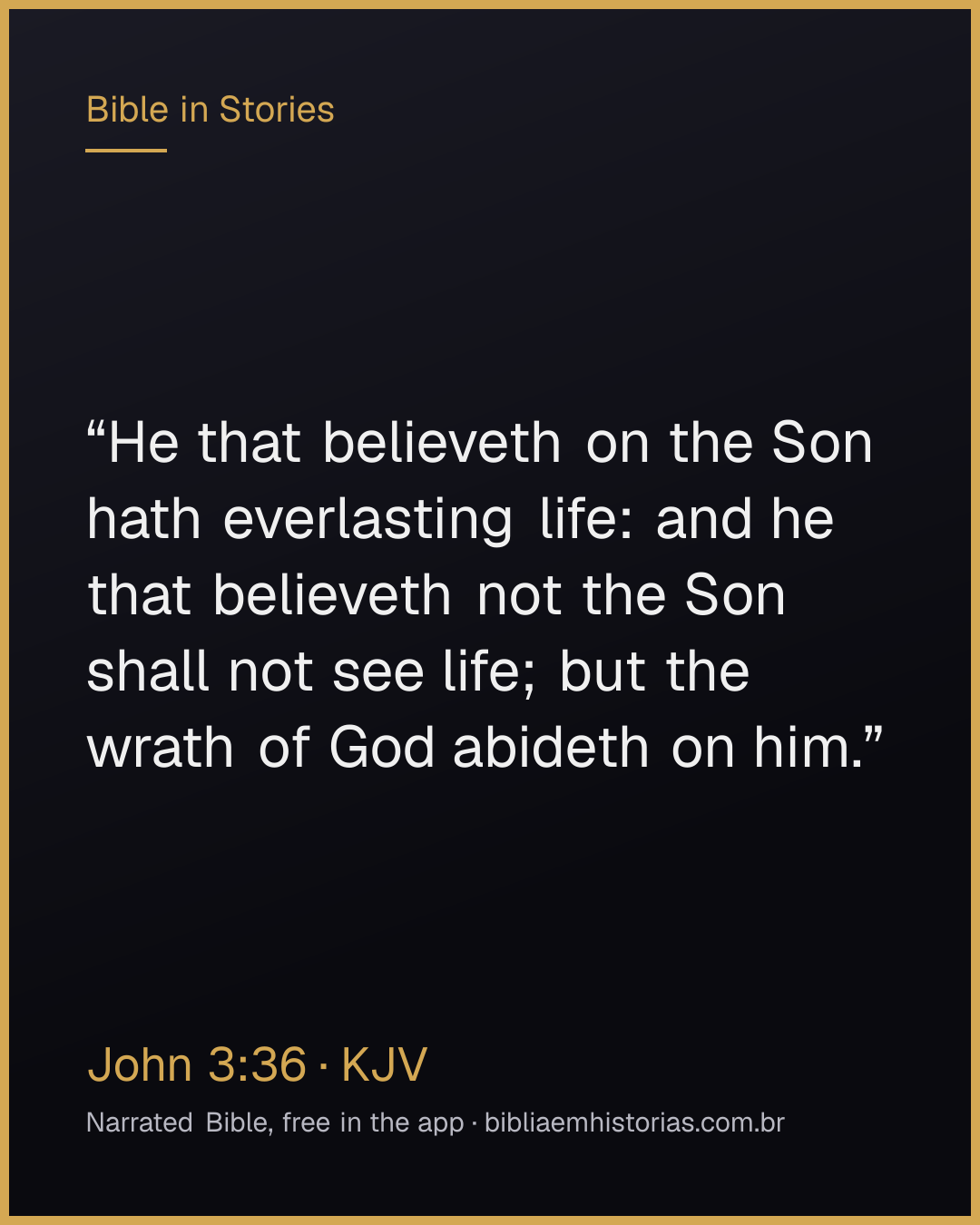 Verse image for John 3:36 to share