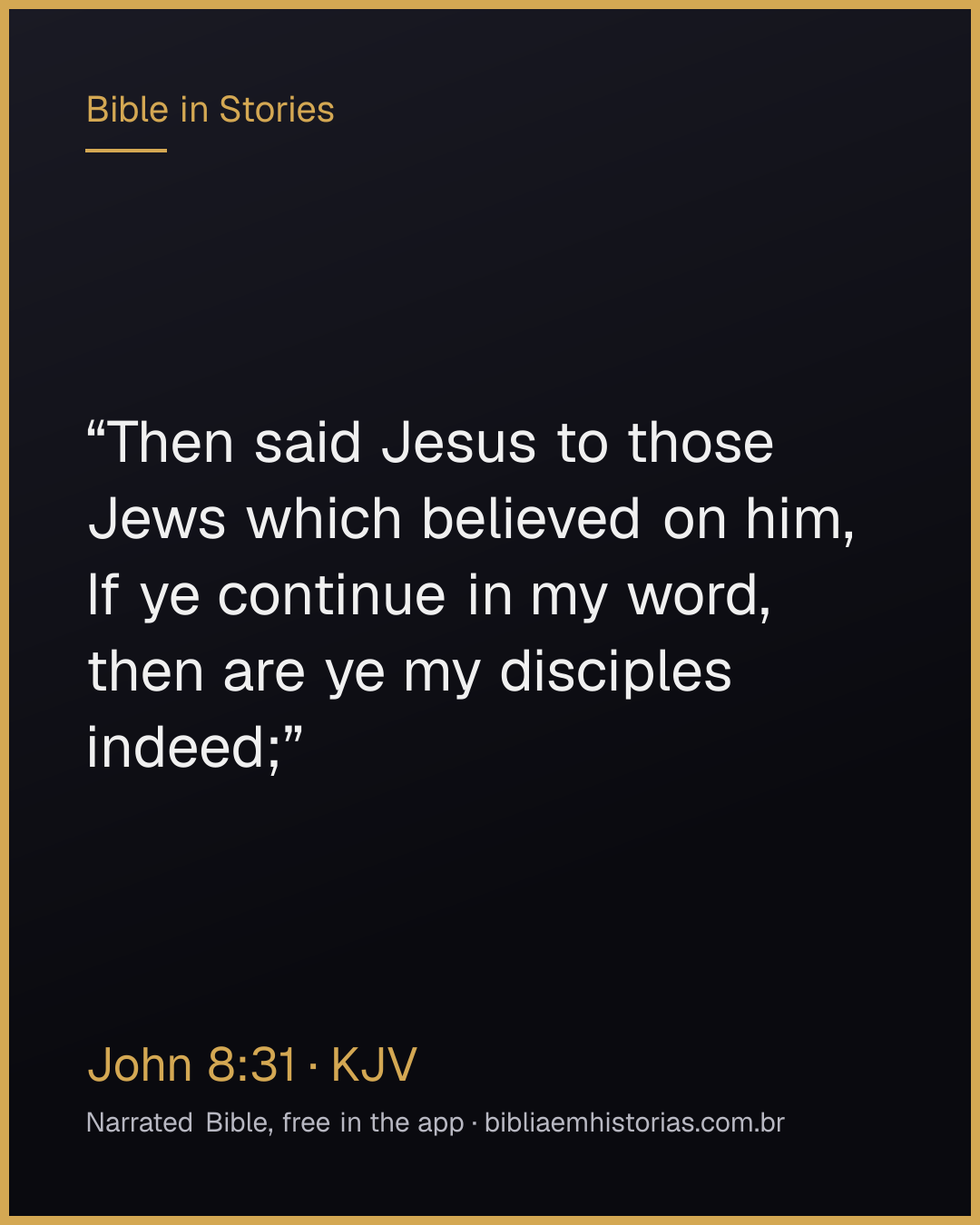 Verse image for John 8:31 to share