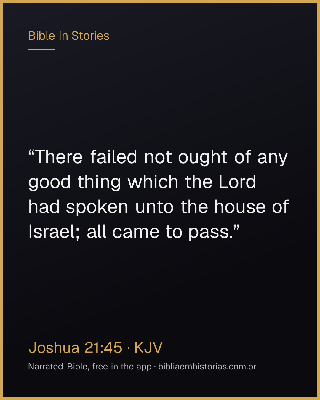 Verse image for Joshua 21:45 to share