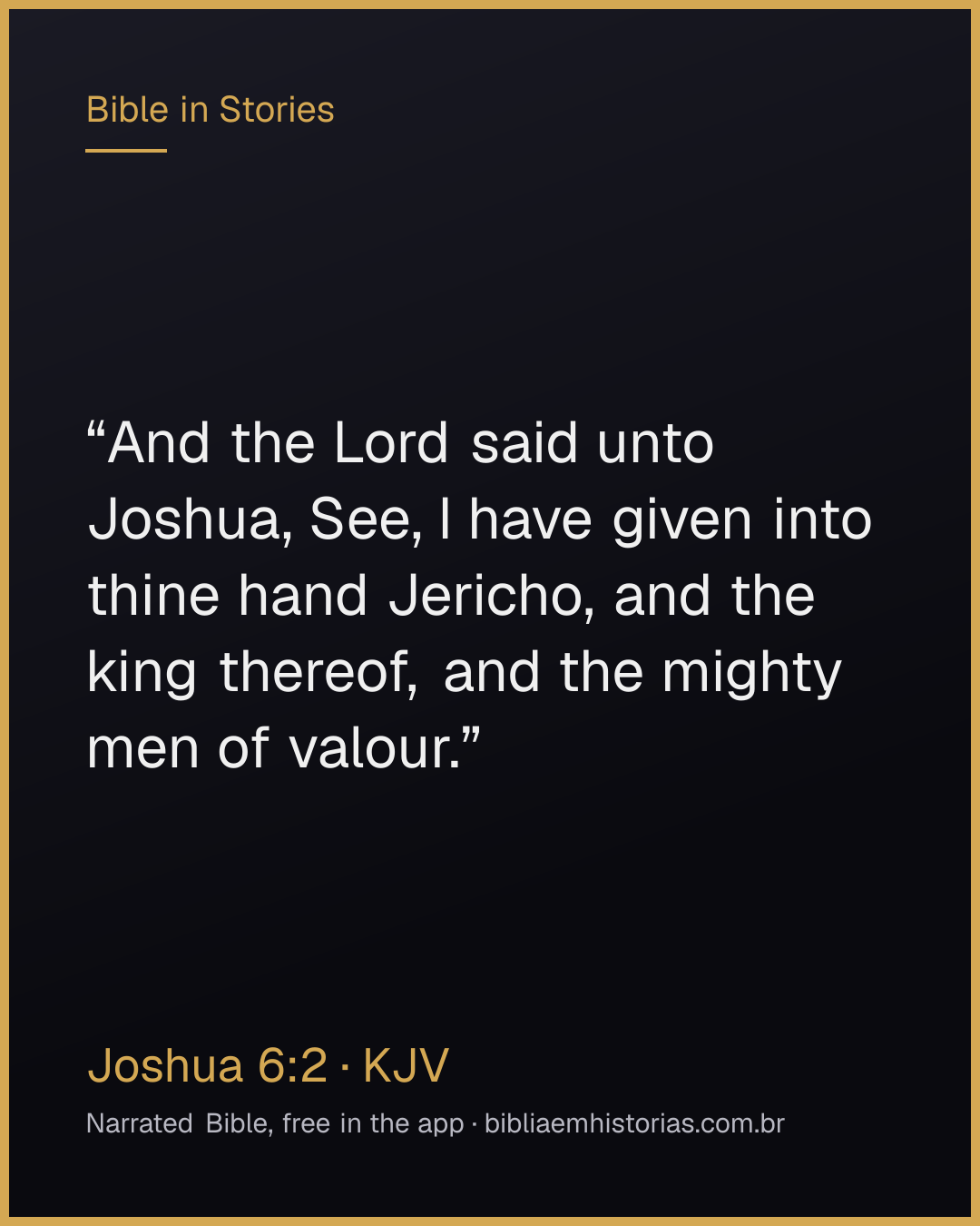 Verse image for Joshua 6:2 to share