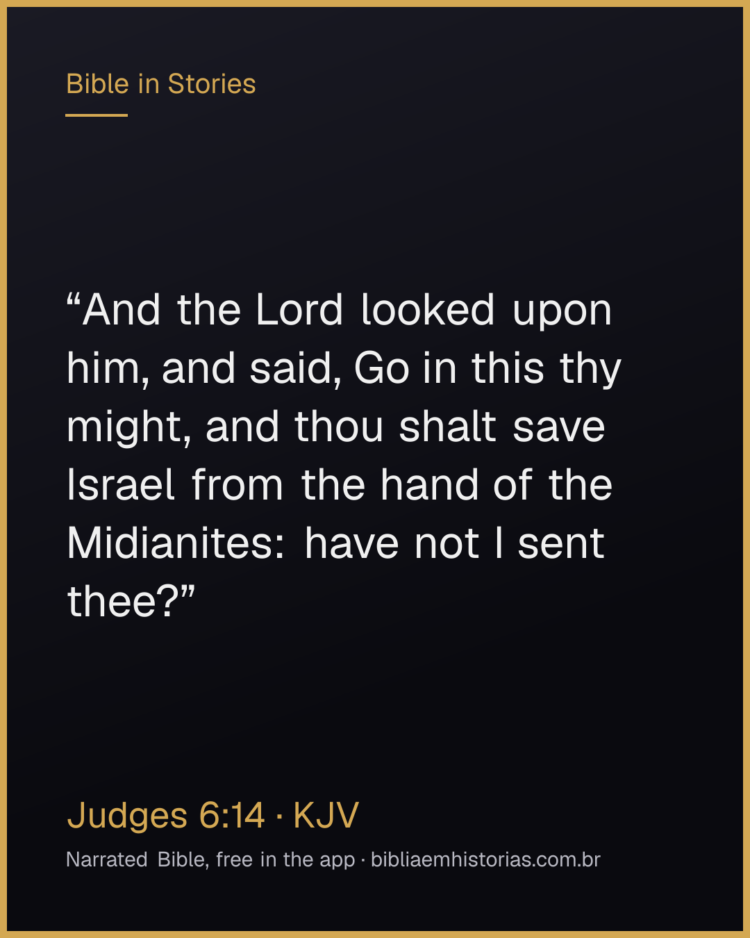 Verse image for Judges 6:14 to share