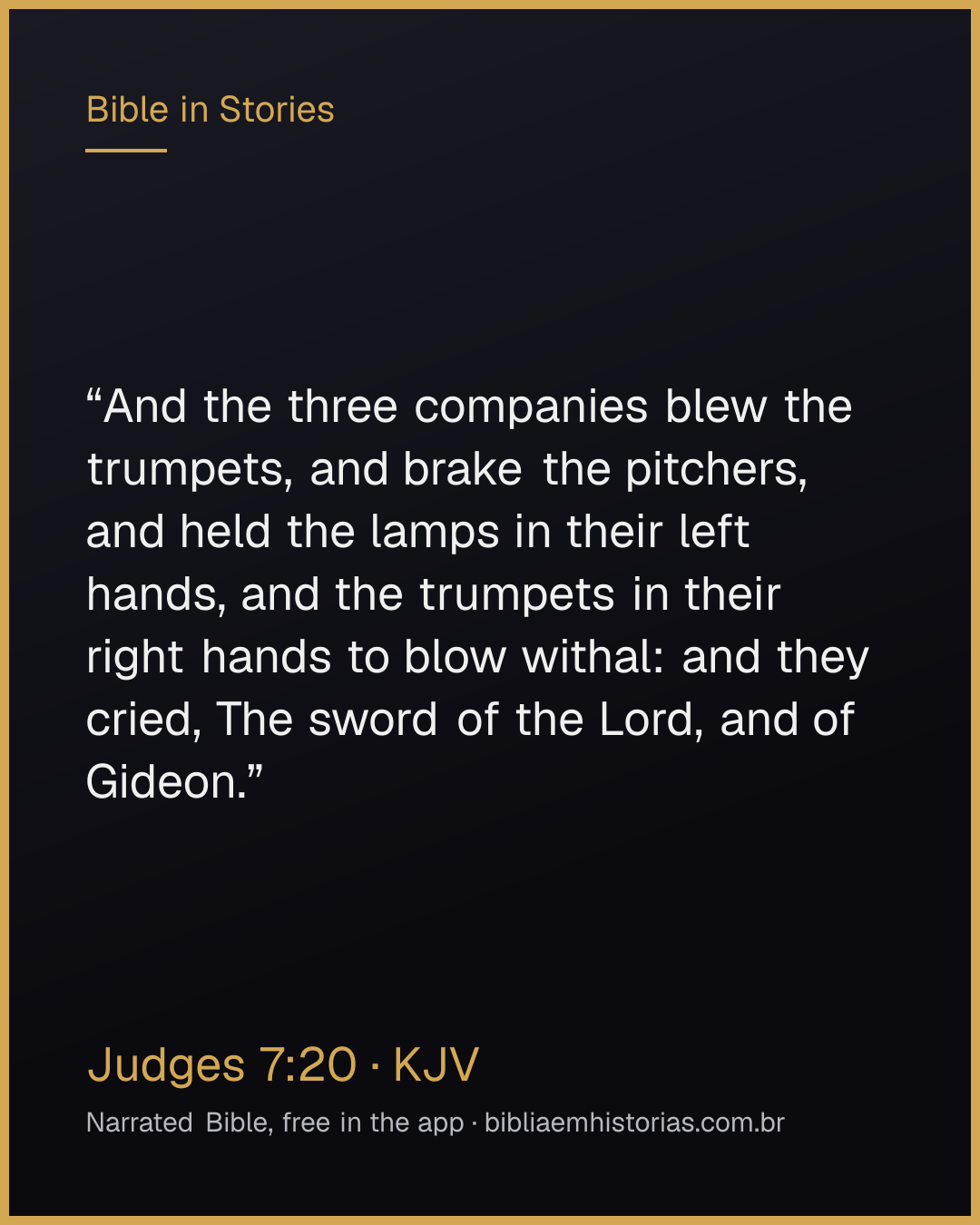 Verse image for Judges 7:20 to share