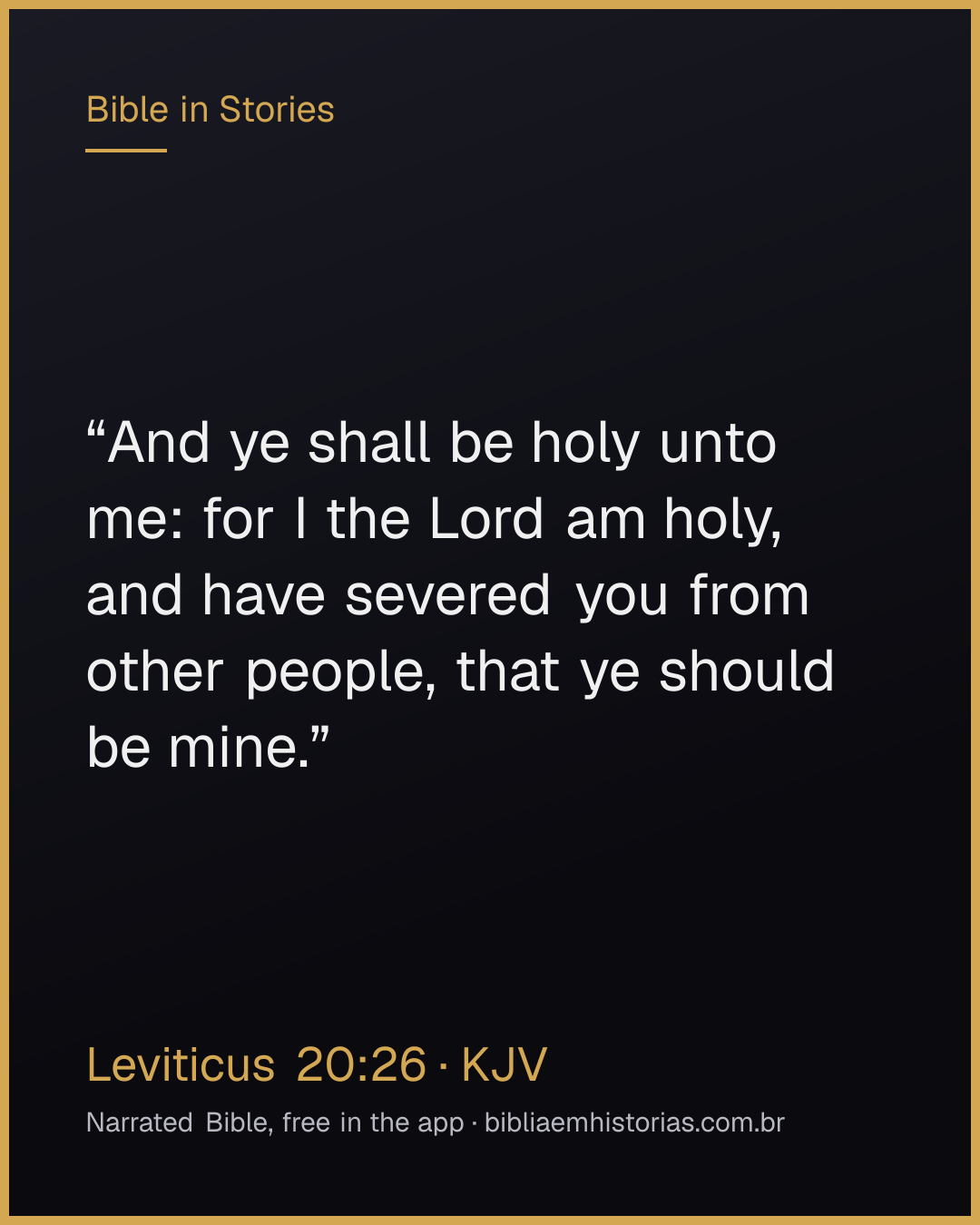 Verse image for Leviticus 20:26 to share