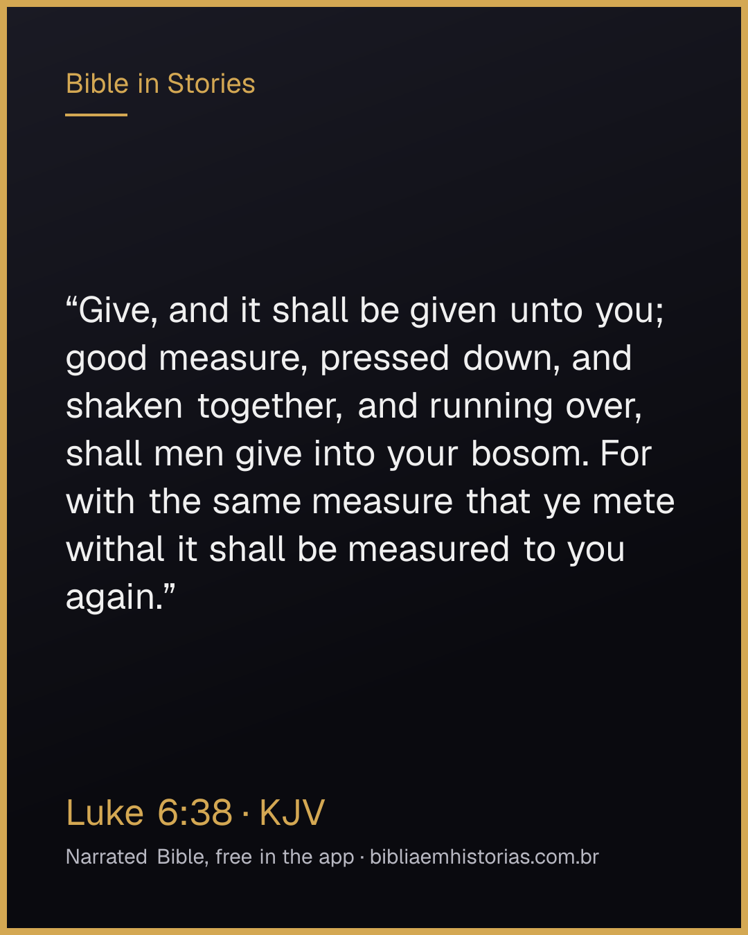 Verse image for Luke 6:38 to share