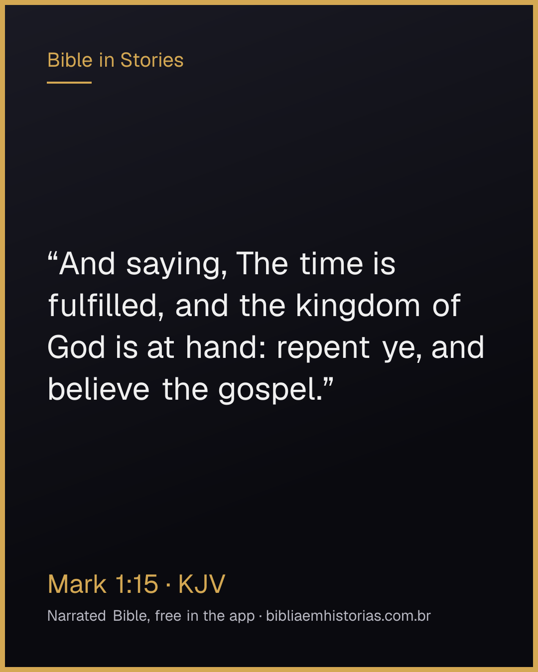 Verse image for Mark 1:15 to share