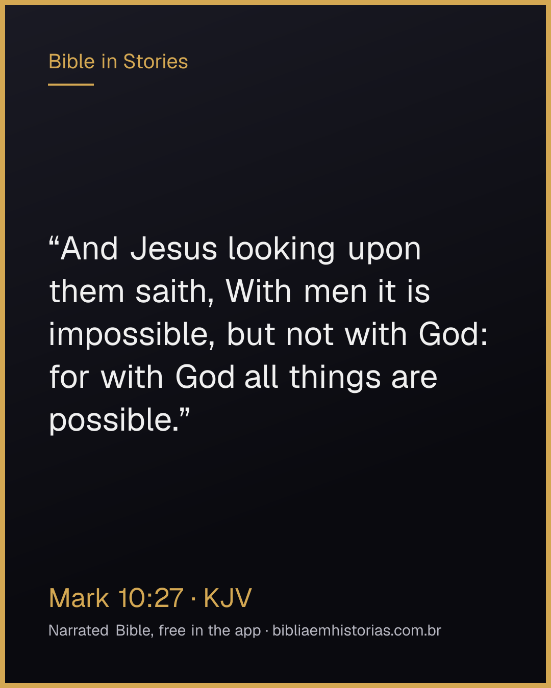 Verse image for Mark 10:27 to share