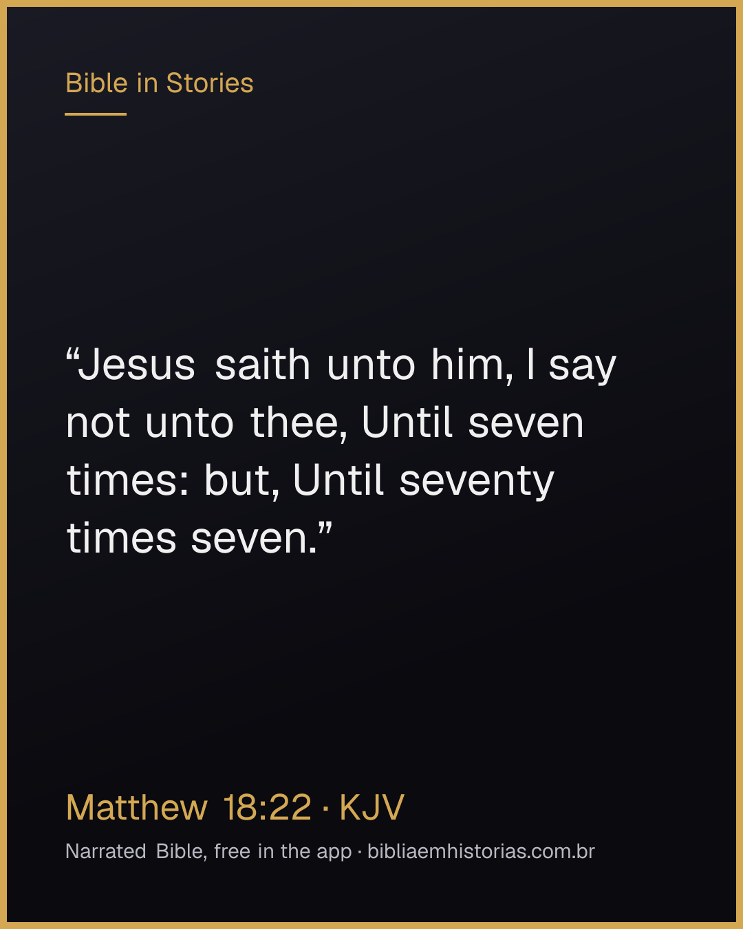 Verse image for Matthew 18:22 to share