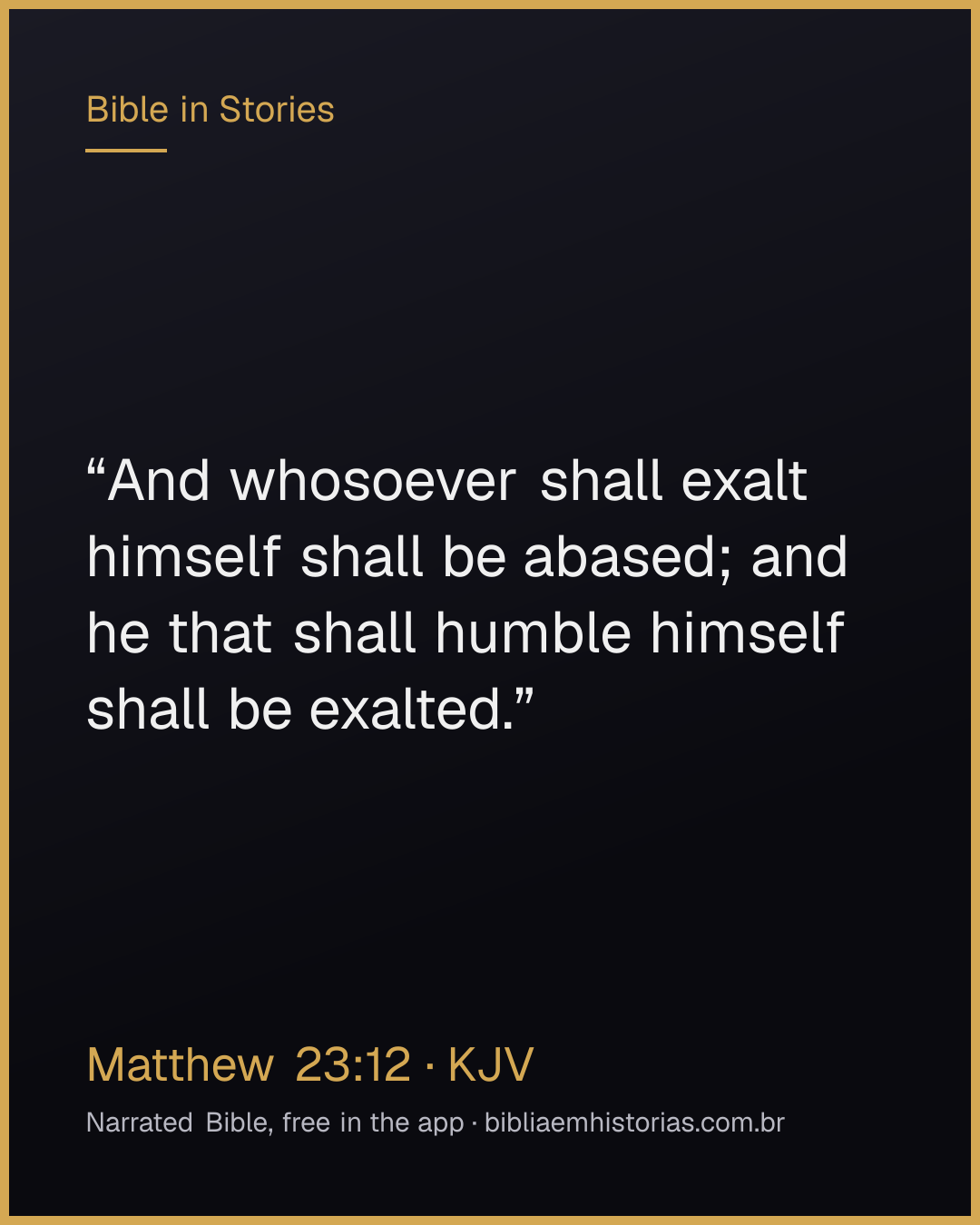 Verse image for Matthew 23:12 to share