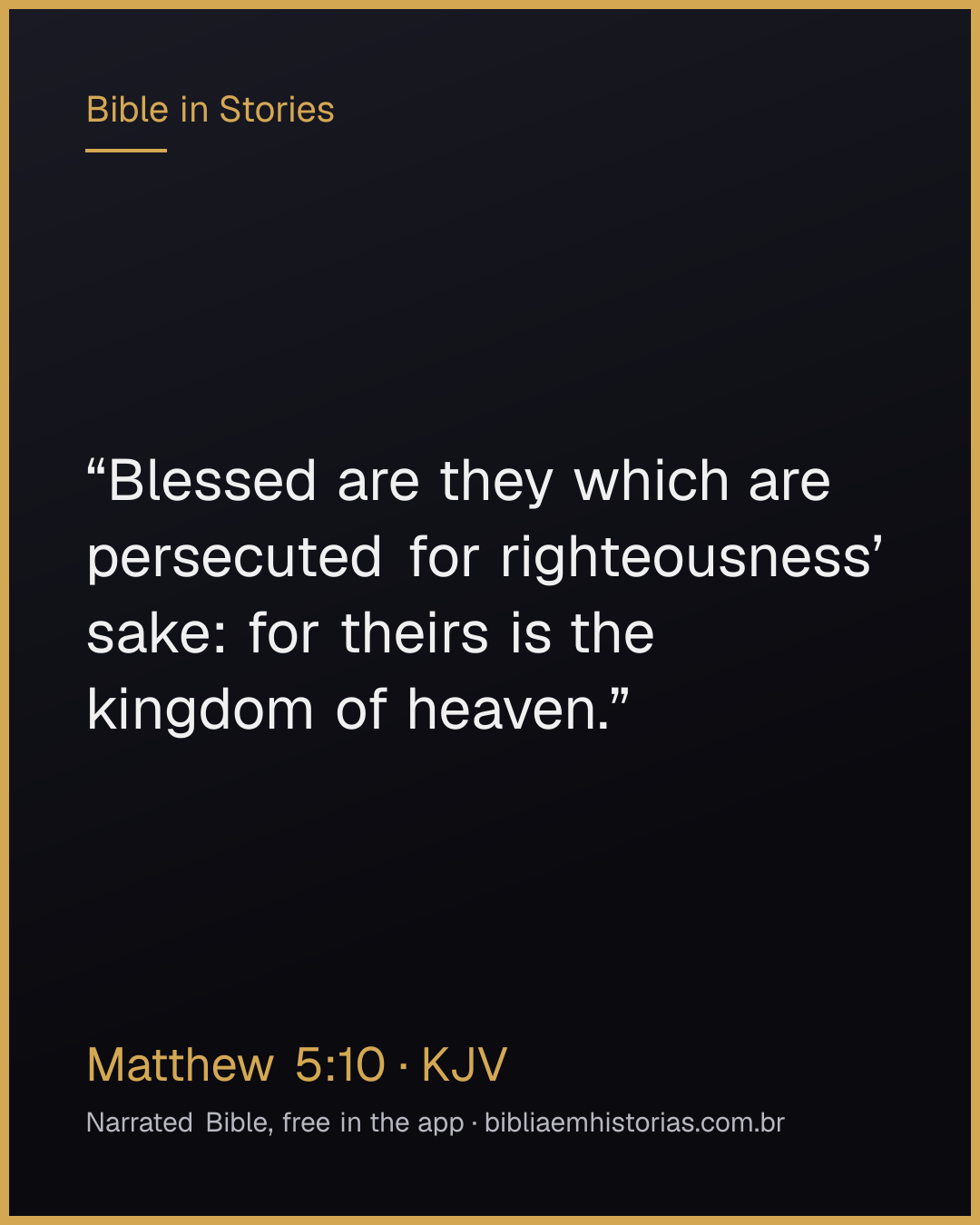 Verse image for Matthew 5:10 to share