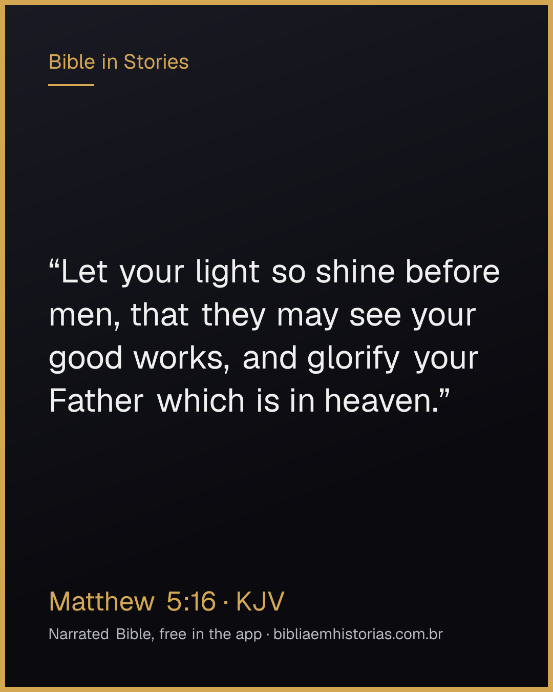 Verse image for Matthew 5:16 to share