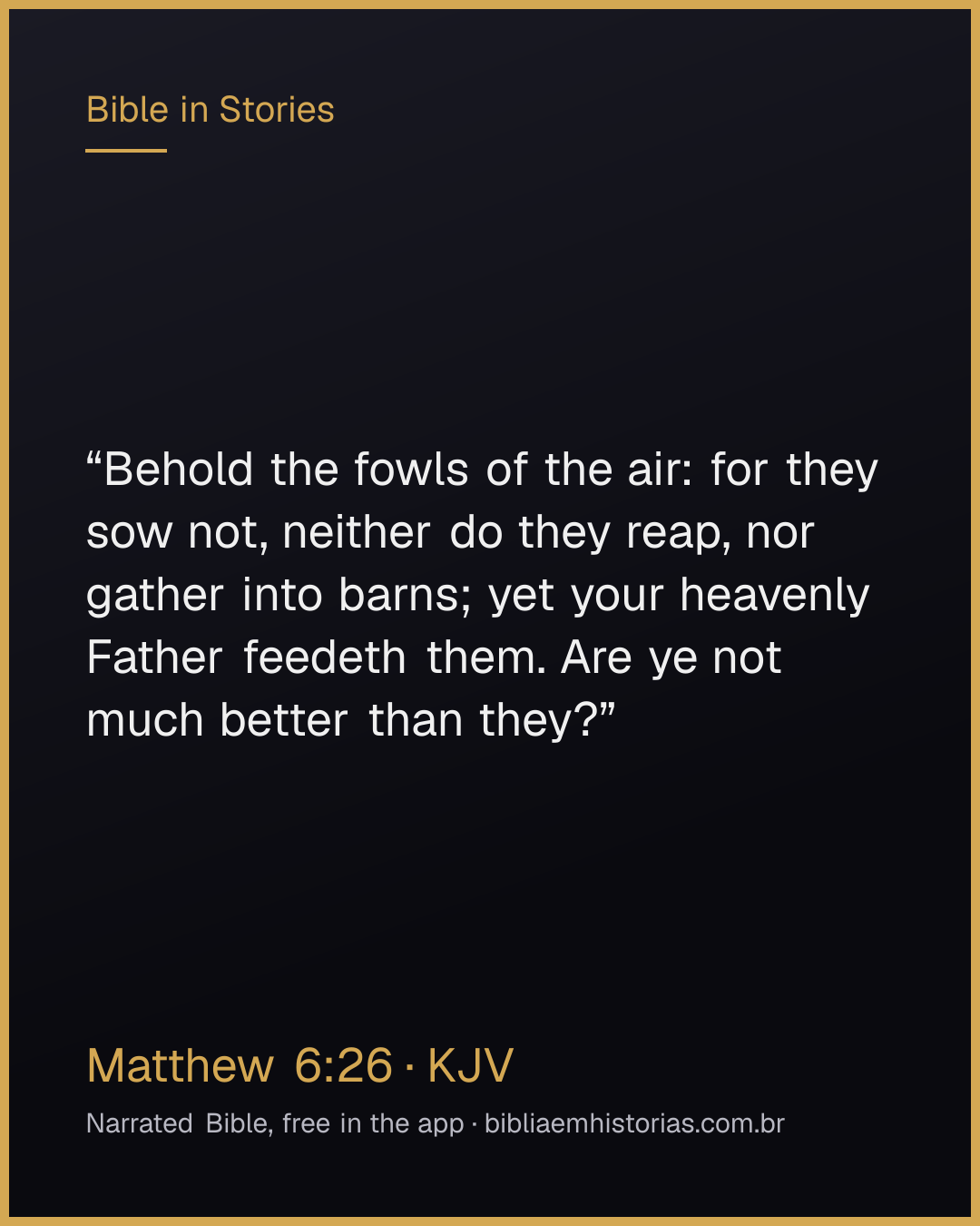 Verse image for Matthew 6:26 to share