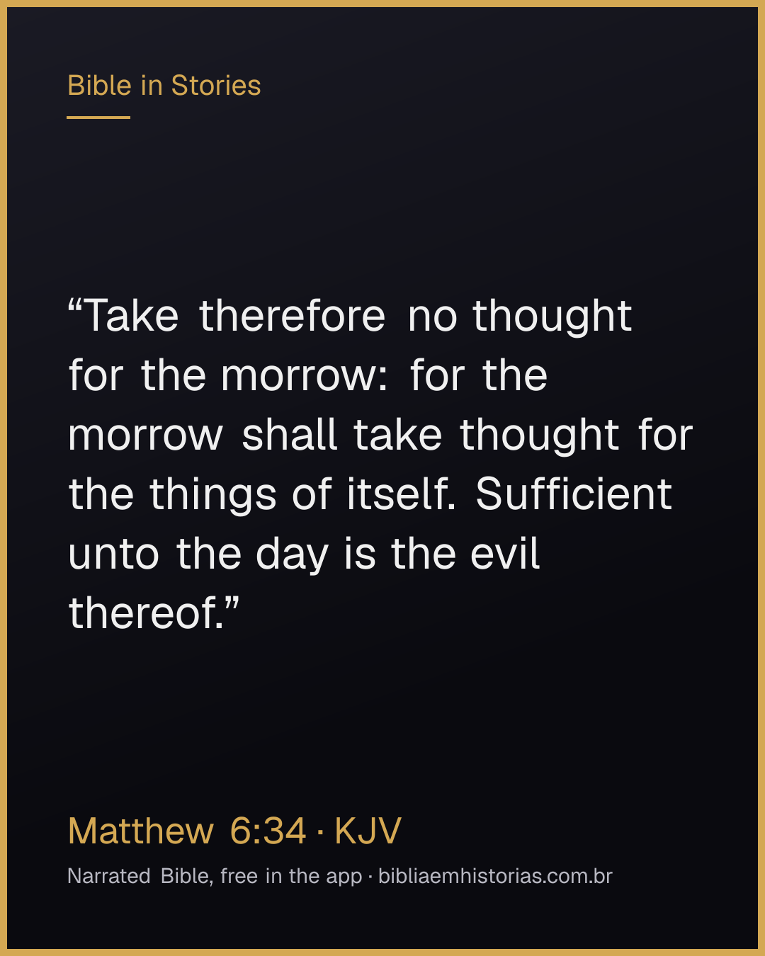 Verse image for Matthew 6:34 to share