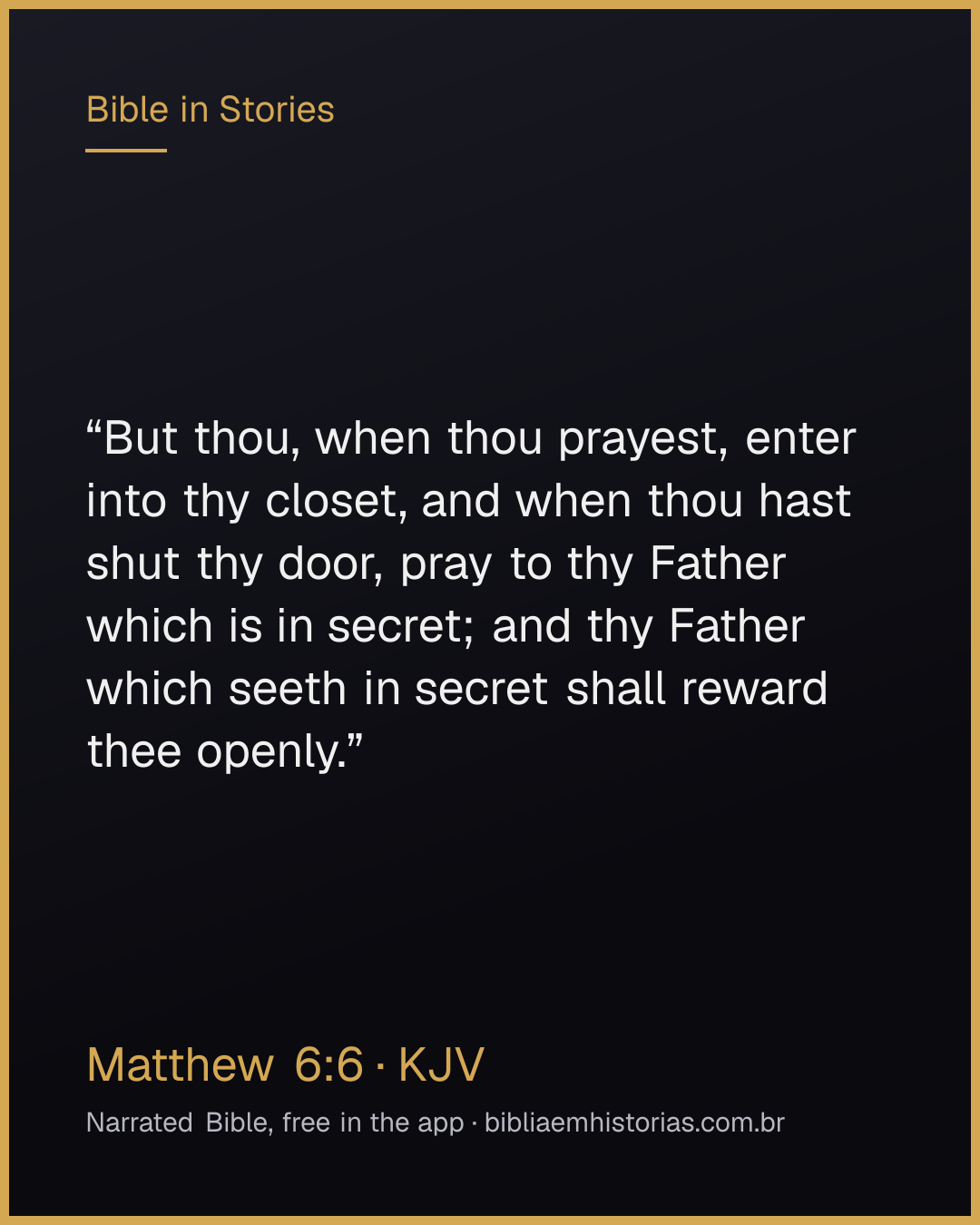 Verse image for Matthew 6:6 to share