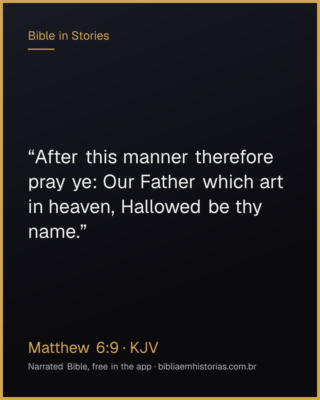 Verse image for Matthew 6:9 to share