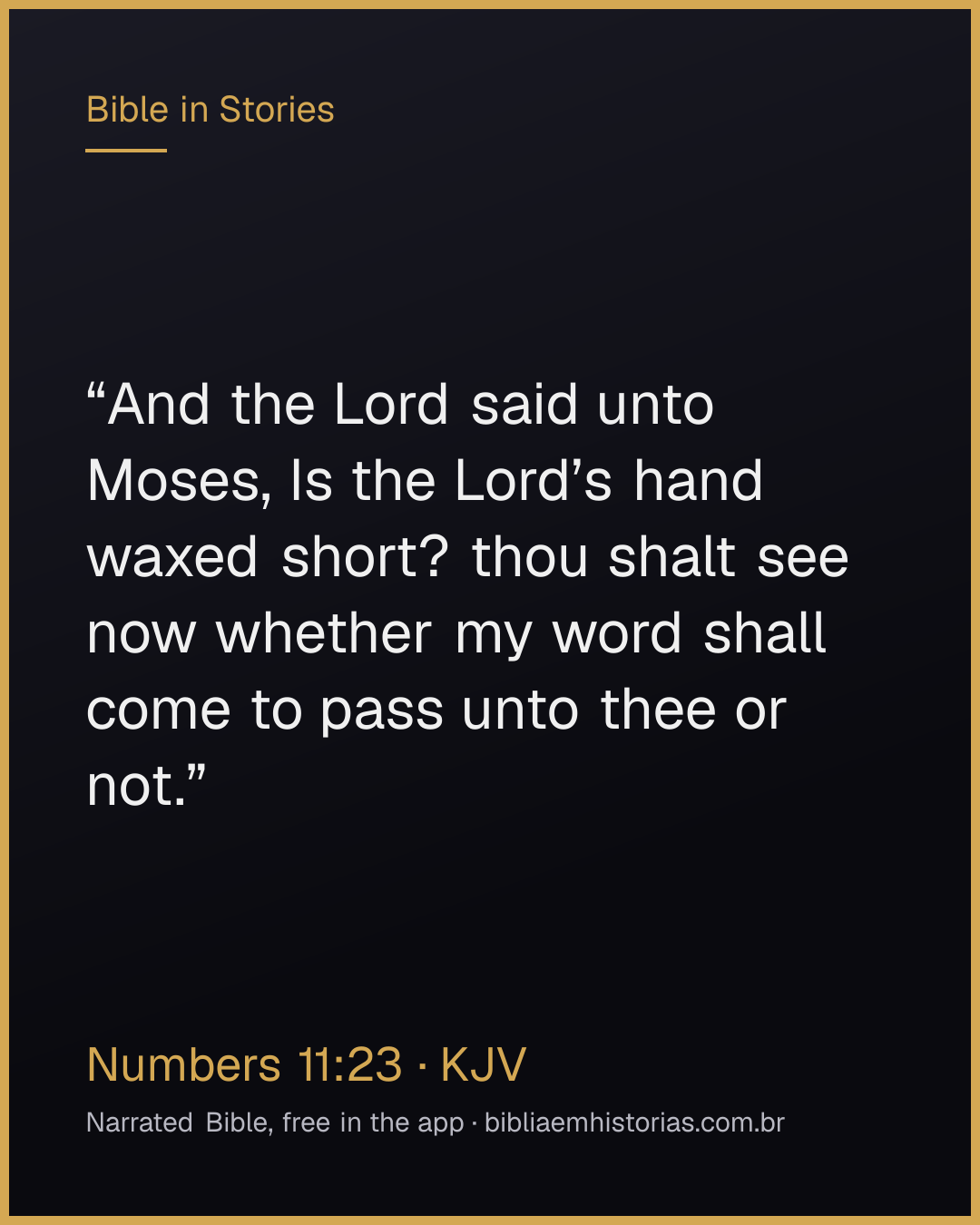 Verse image for Numbers 11:23 to share