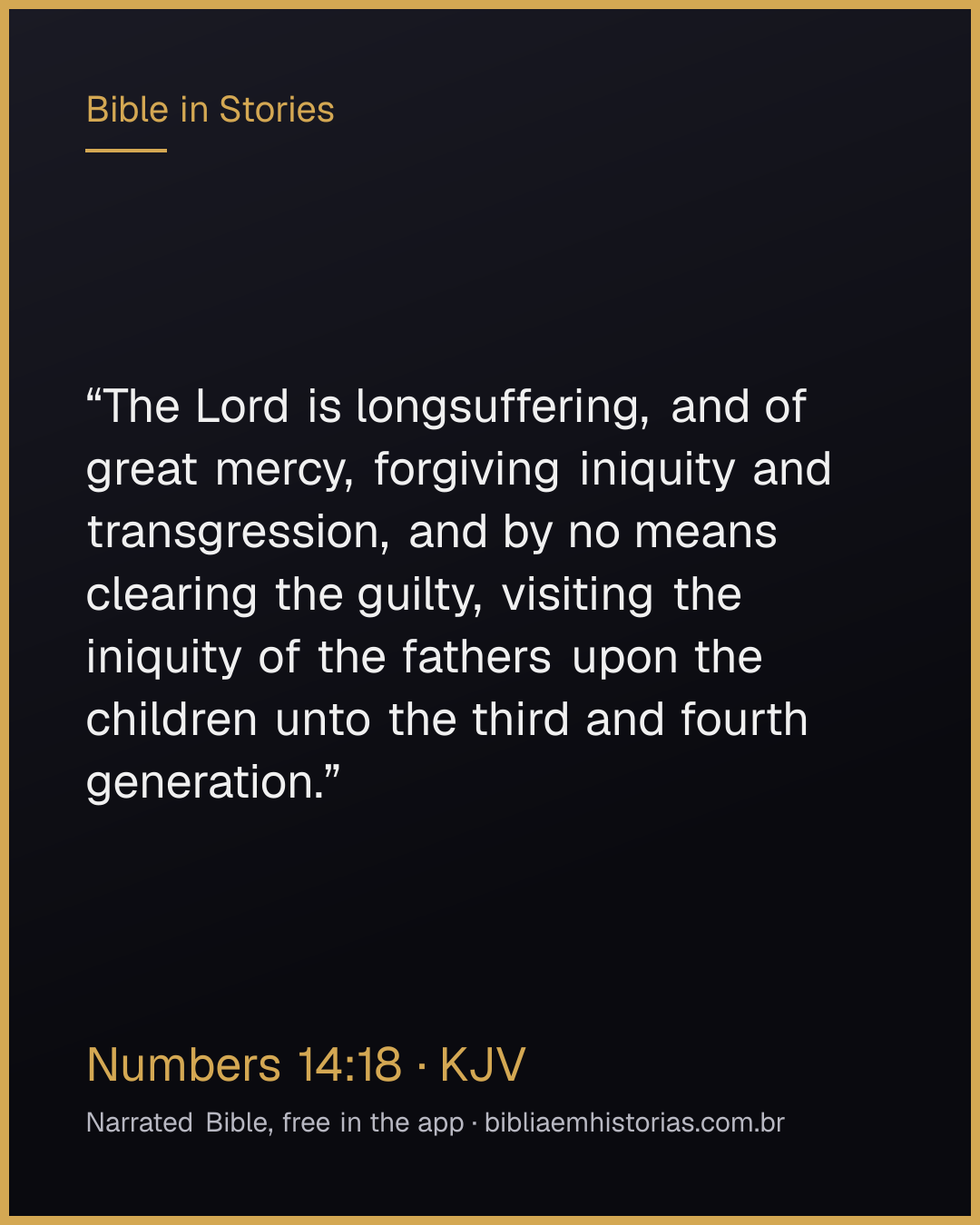 Verse image for Numbers 14:18 to share