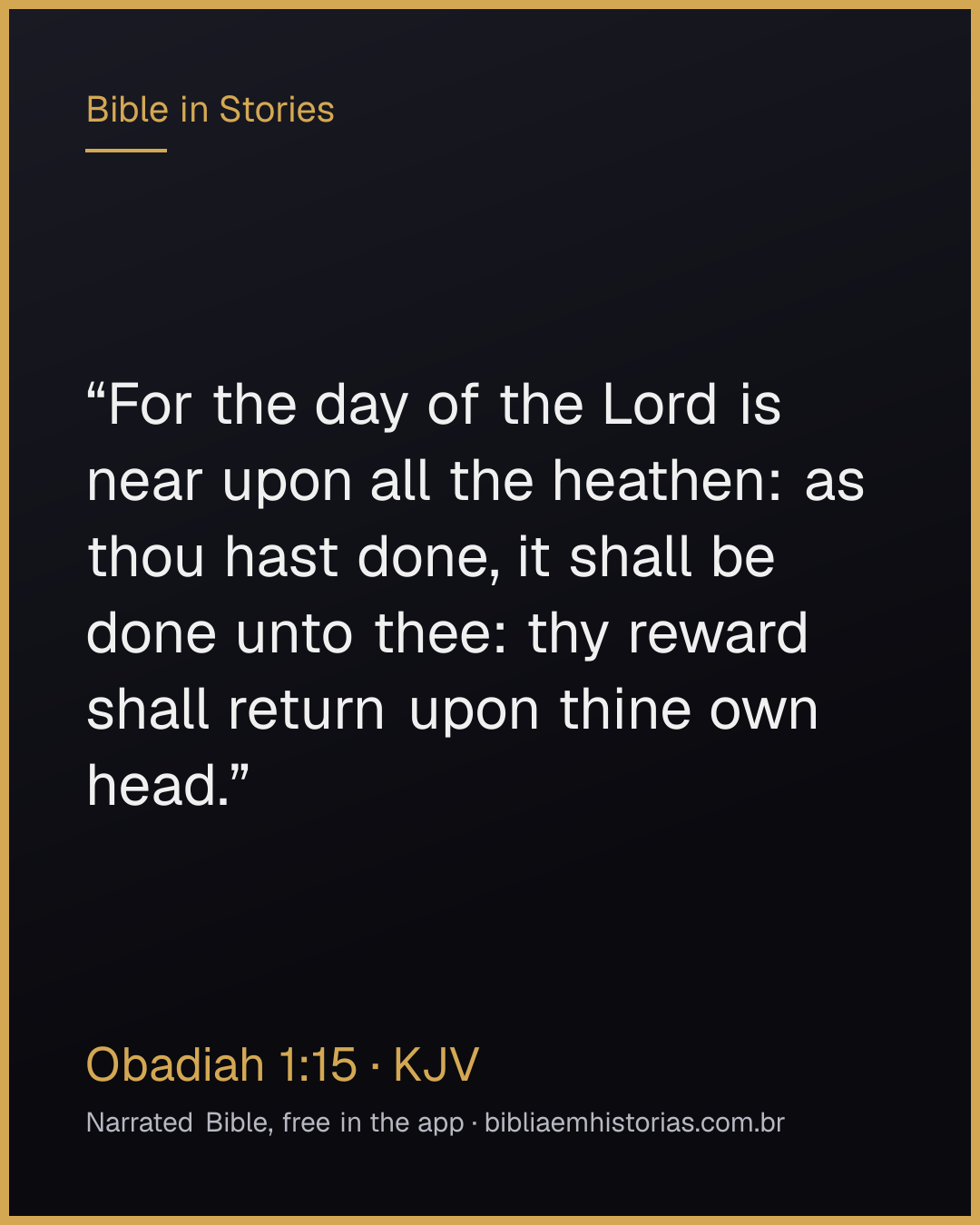 Verse image for Obadiah 1:15 to share
