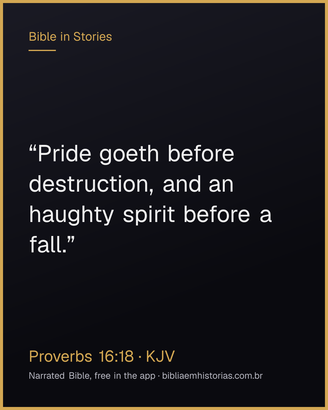 Verse image for Proverbs 16:18 to share