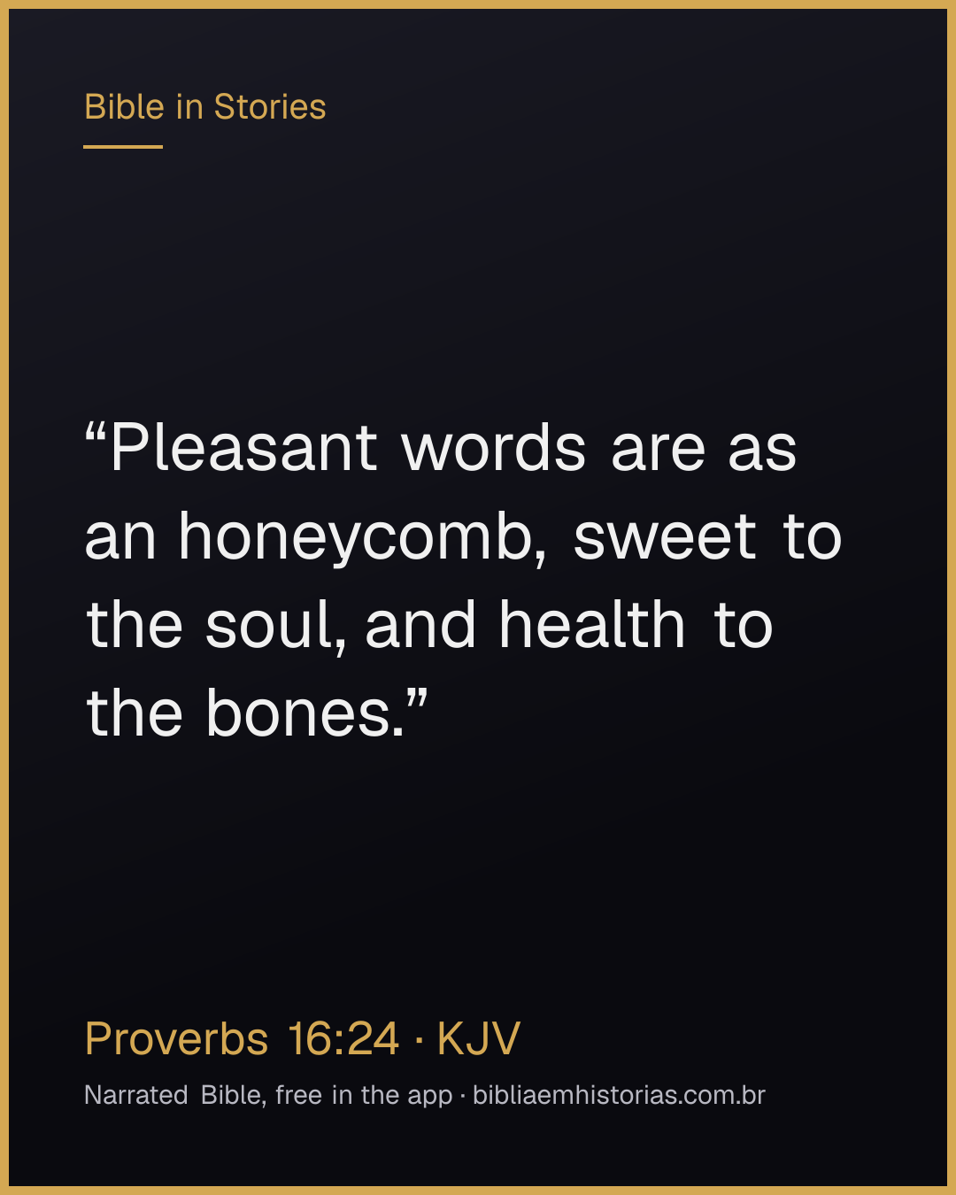 Verse image for Proverbs 16:24 to share