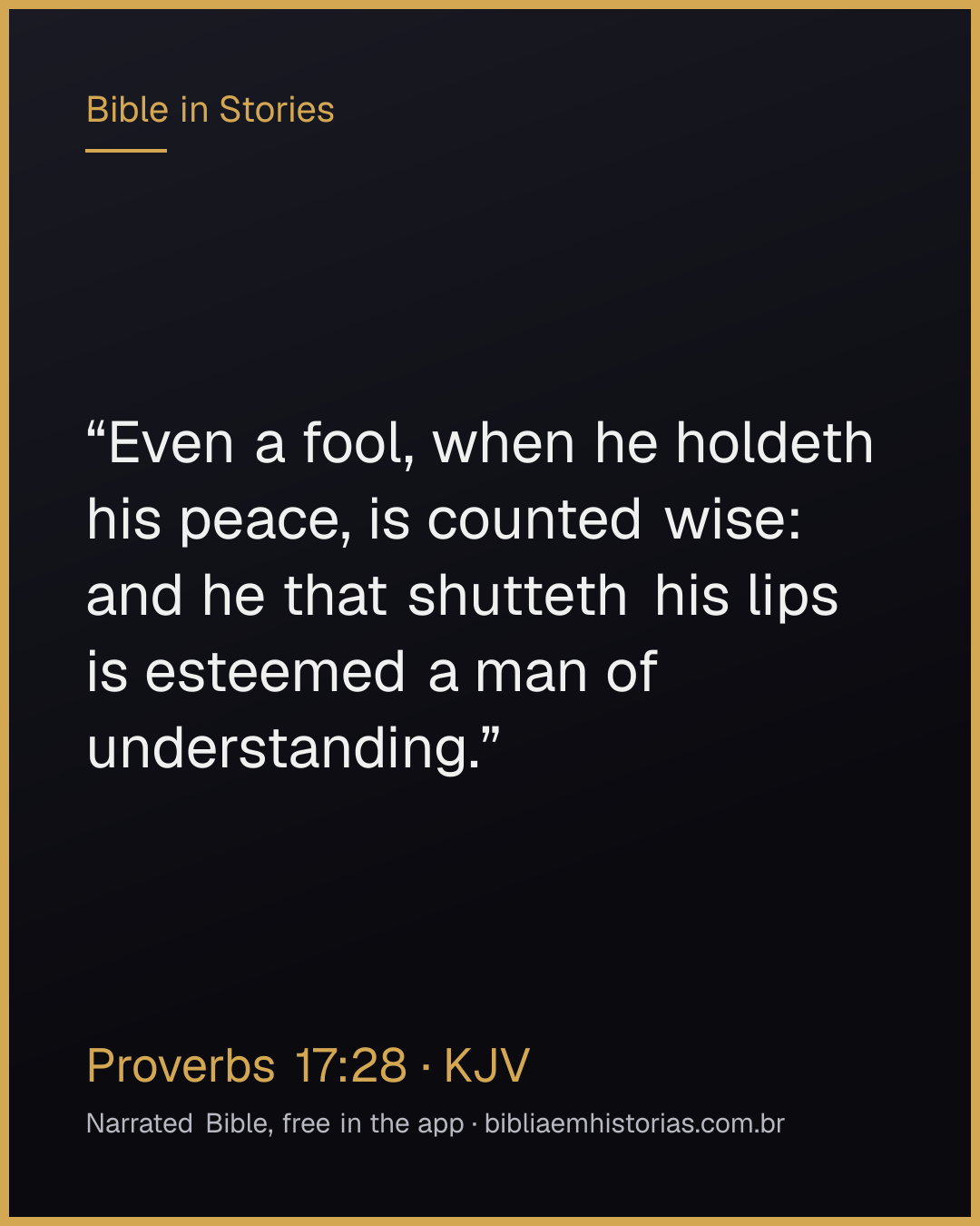 Verse image for Proverbs 17:28 to share