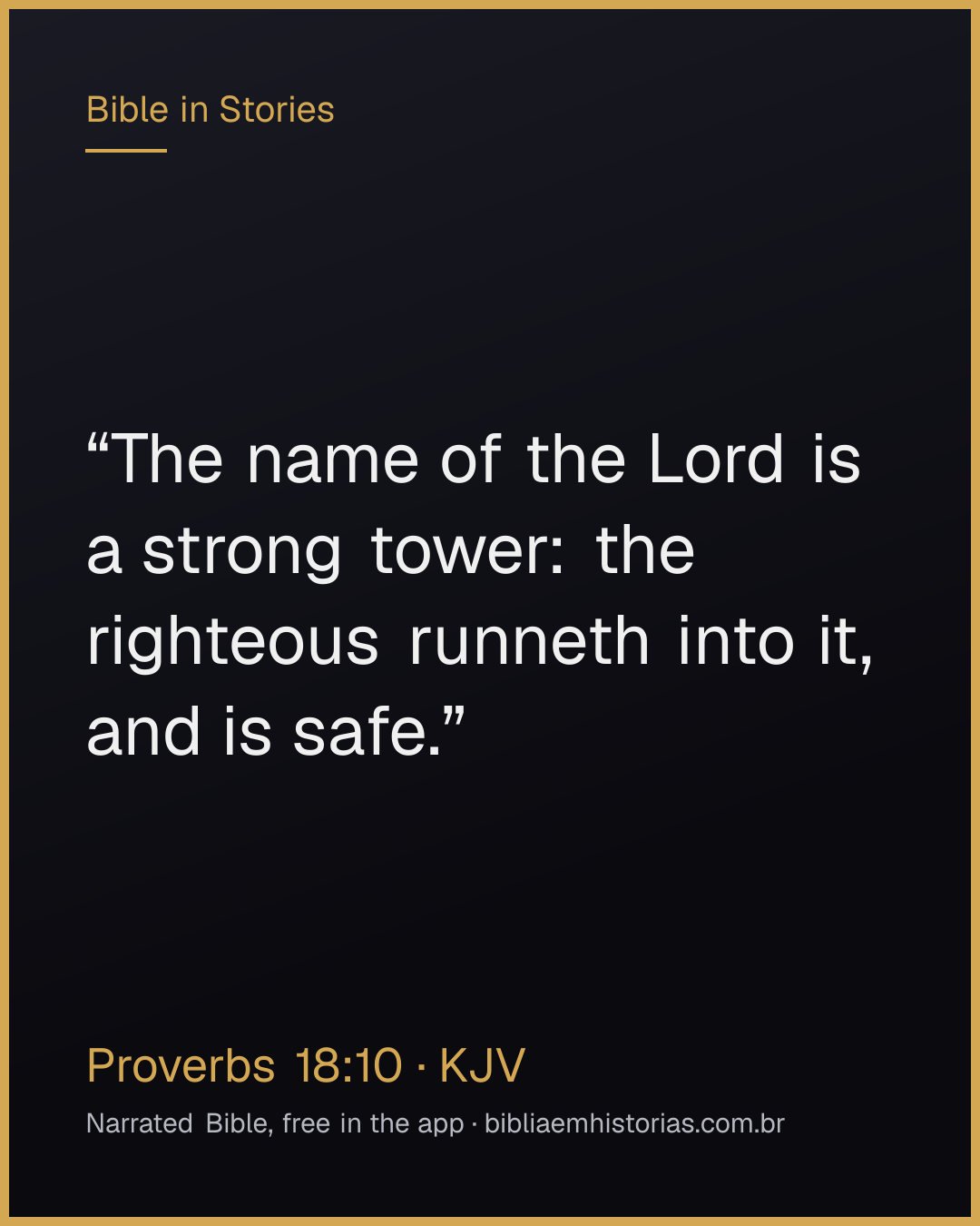 Verse image for Proverbs 18:10 to share