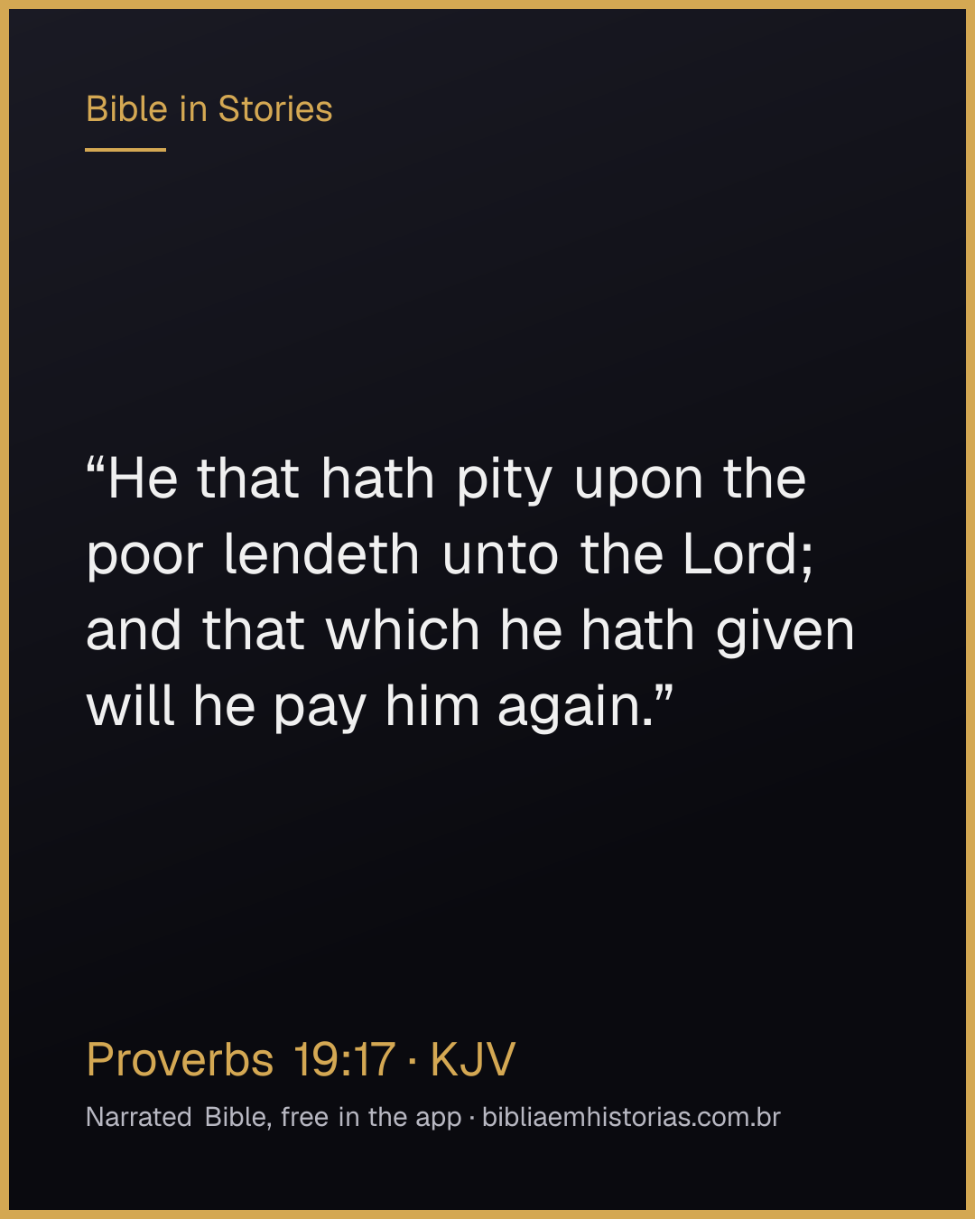 Verse image for Proverbs 19:17 to share