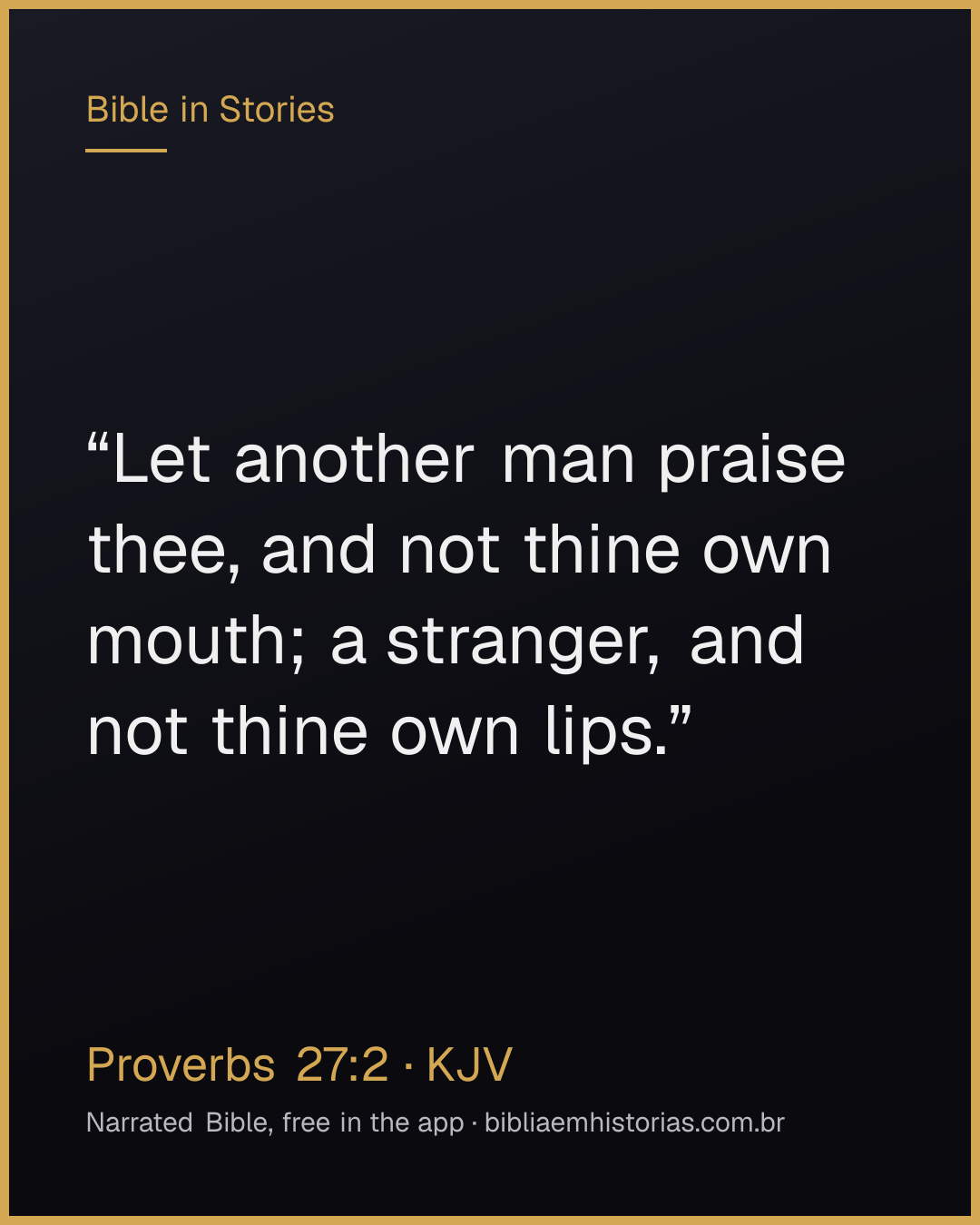 Verse image for Proverbs 27:2 to share