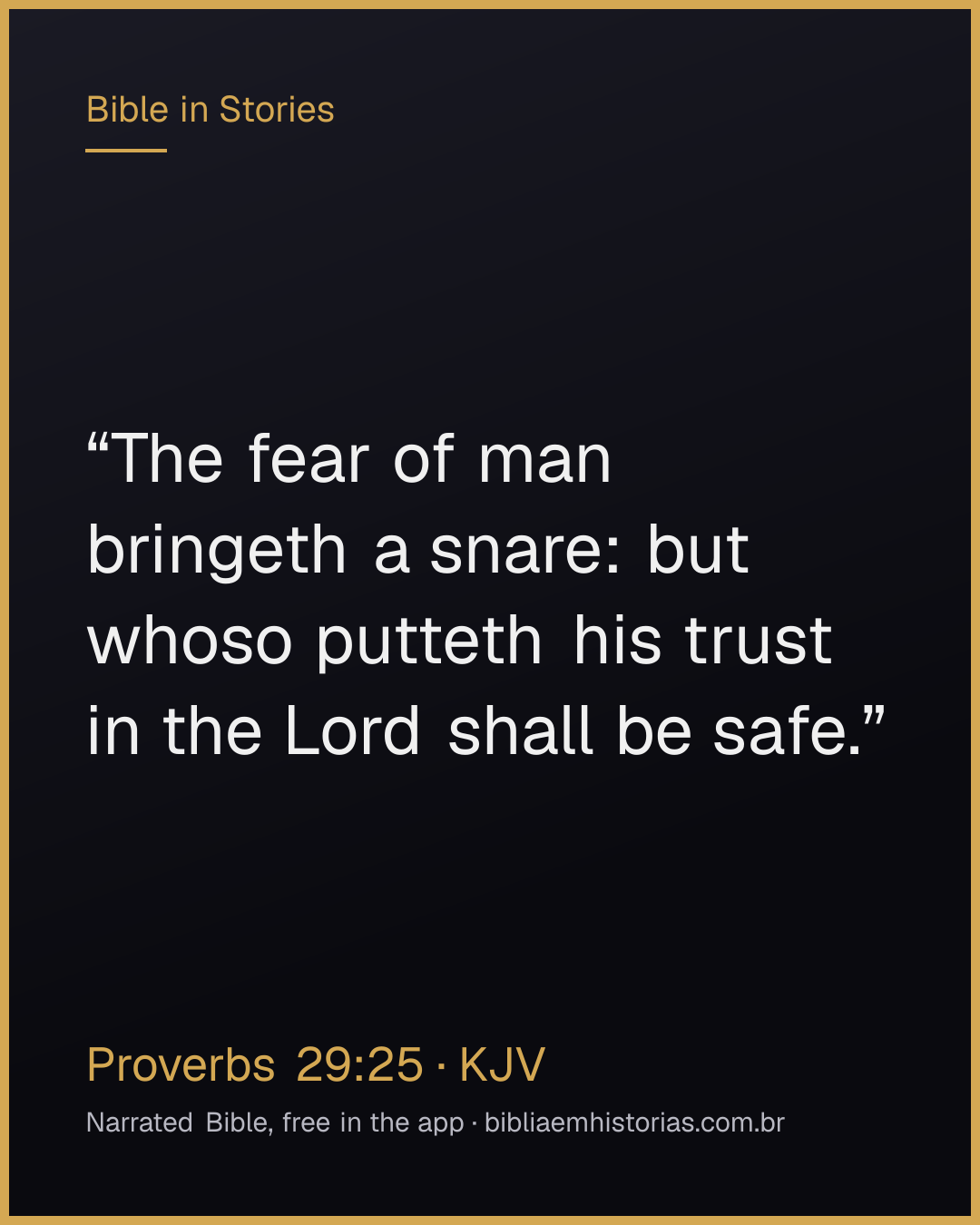 Verse image for Proverbs 29:25 to share