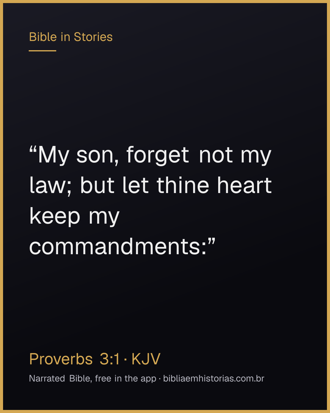 Verse image for Proverbs 3:1 to share