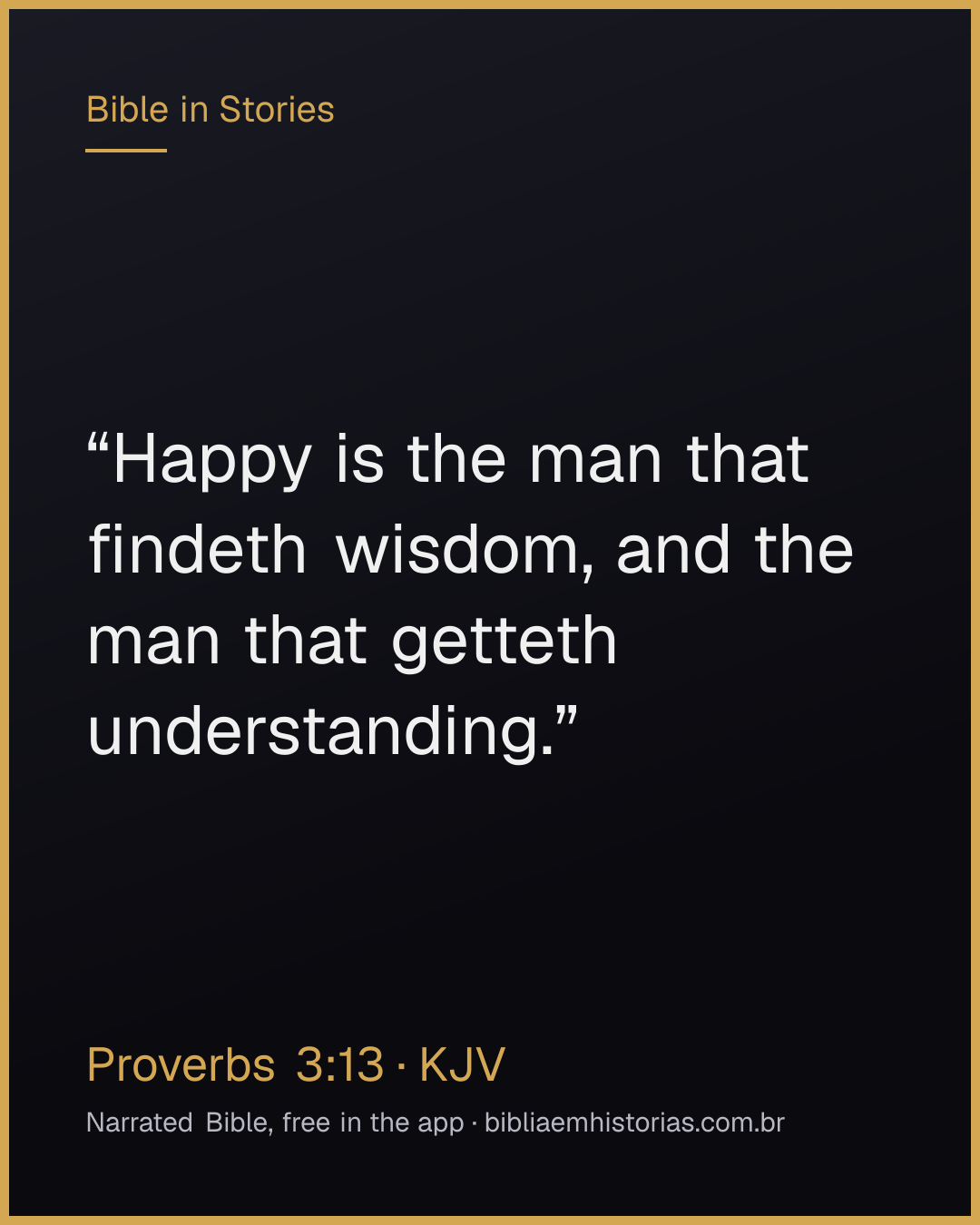 Verse image for Proverbs 3:13 to share