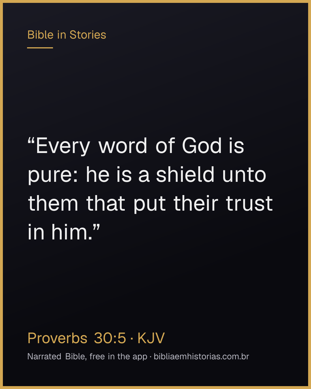 Verse image for Proverbs 30:5 to share