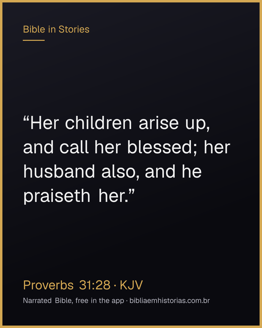 Verse image for Proverbs 31:28 to share