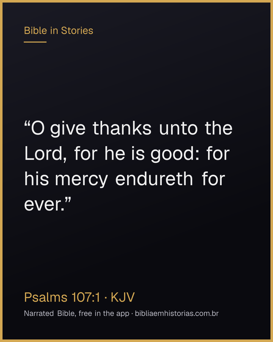 Verse image for Psalms 107:1 to share