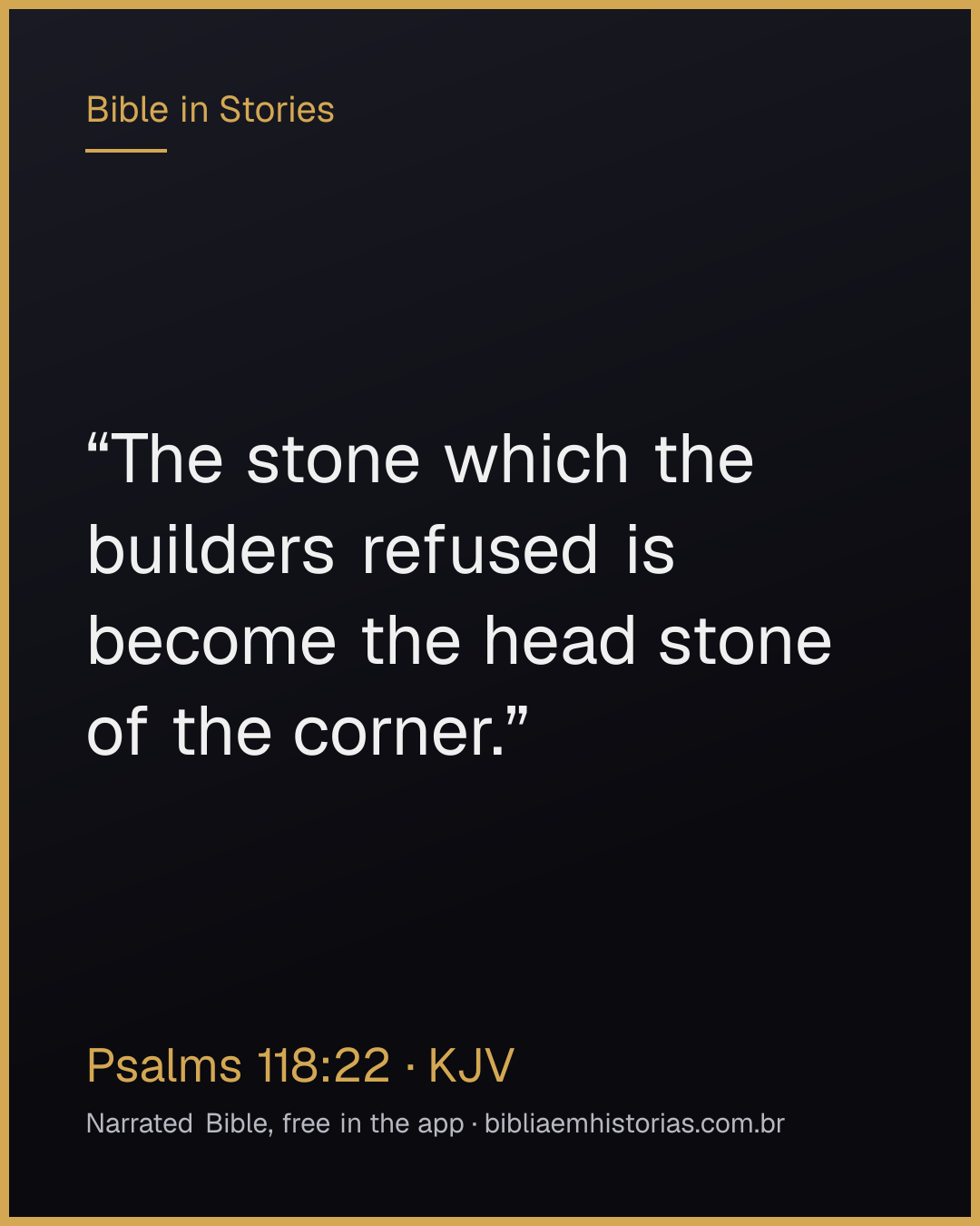 Verse image for Psalms 118:22 to share
