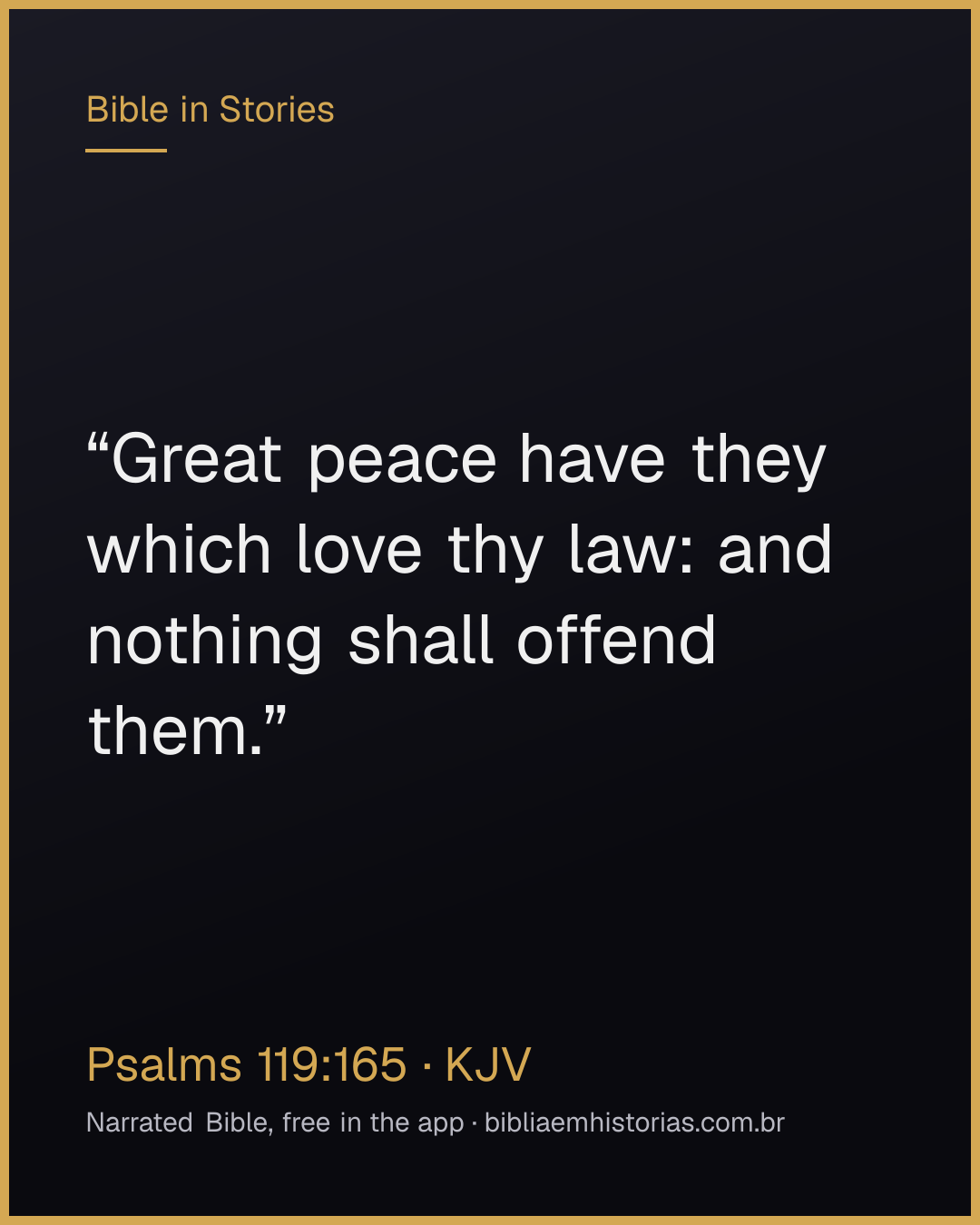 Verse image for Psalms 119:165 to share