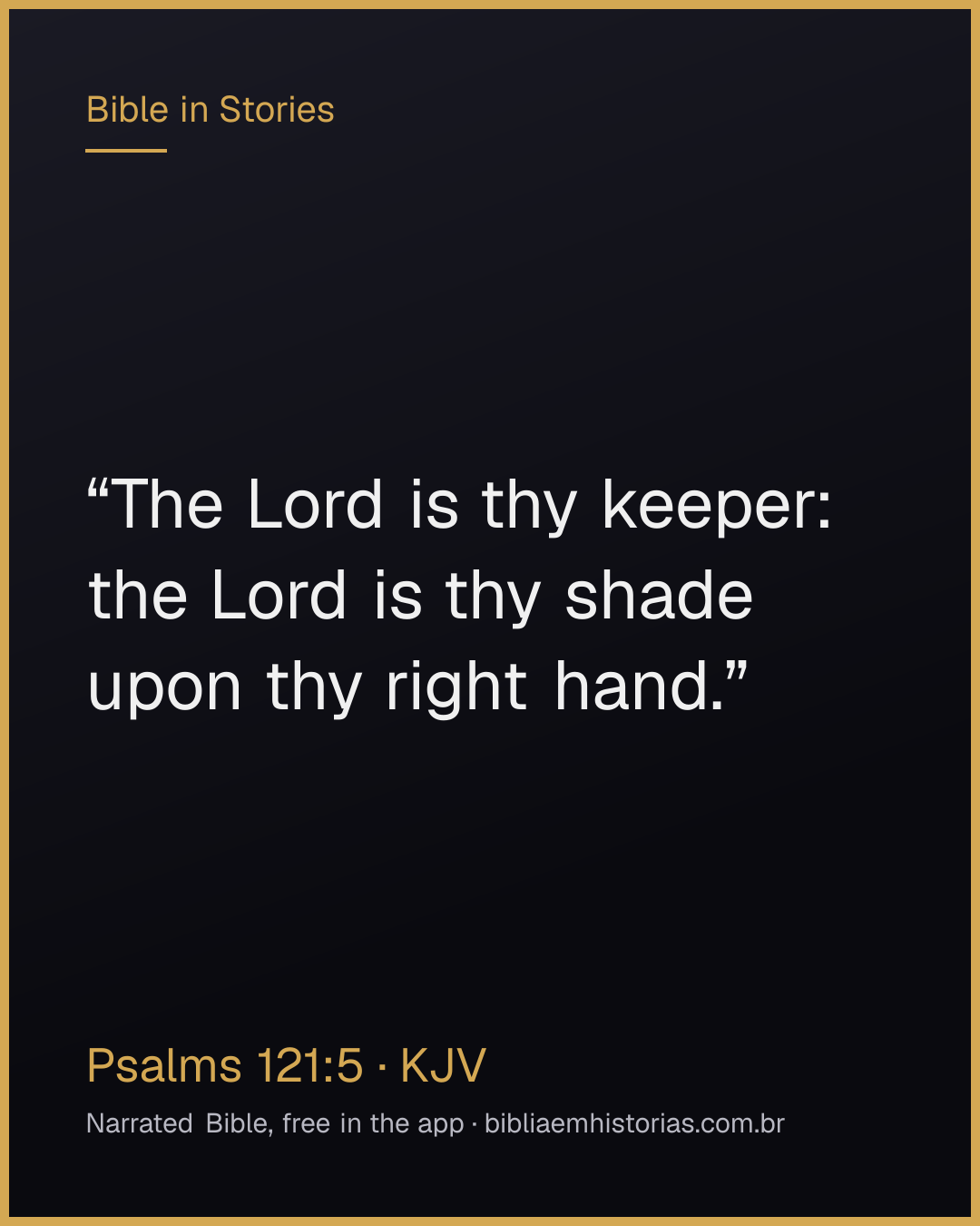Verse image for Psalms 121:5 to share
