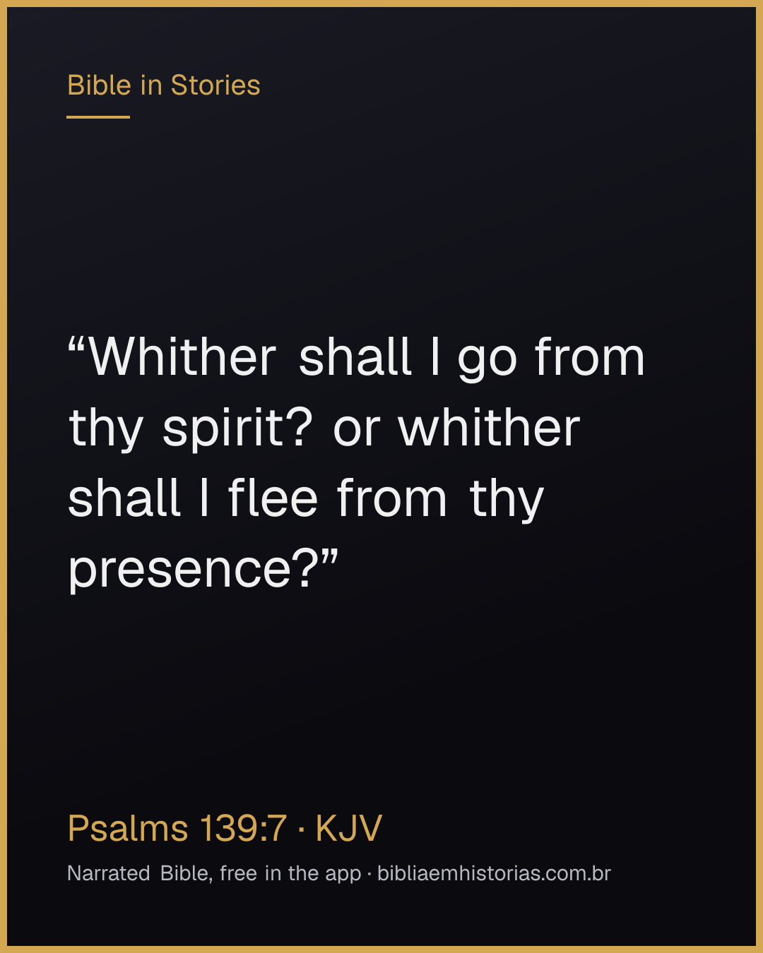Verse image for Psalms 139:7 to share