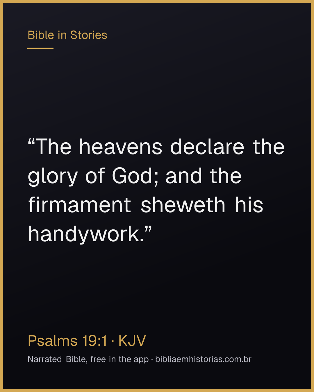 Verse image for Psalms 19:1 to share