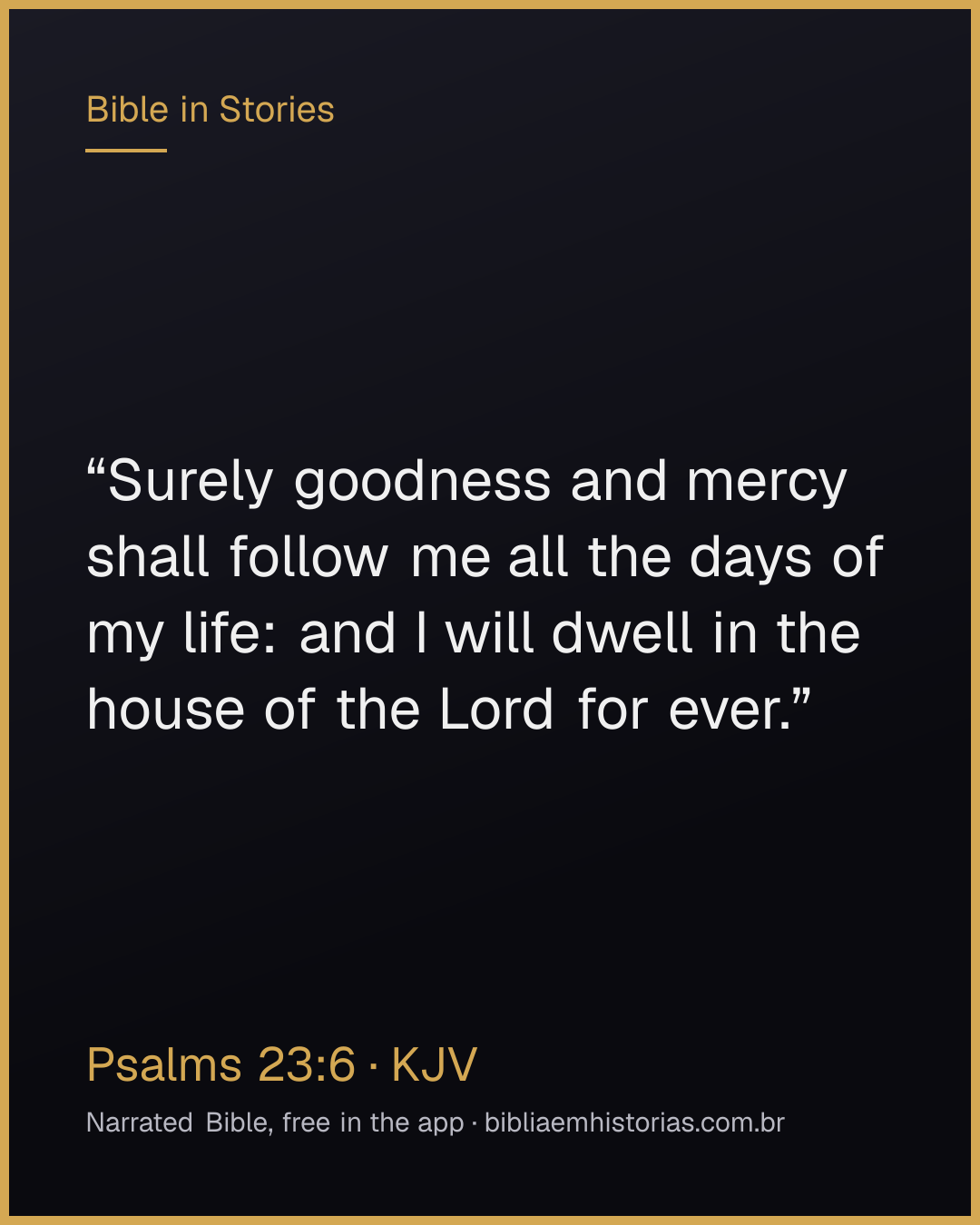Verse image for Psalms 23:6 to share