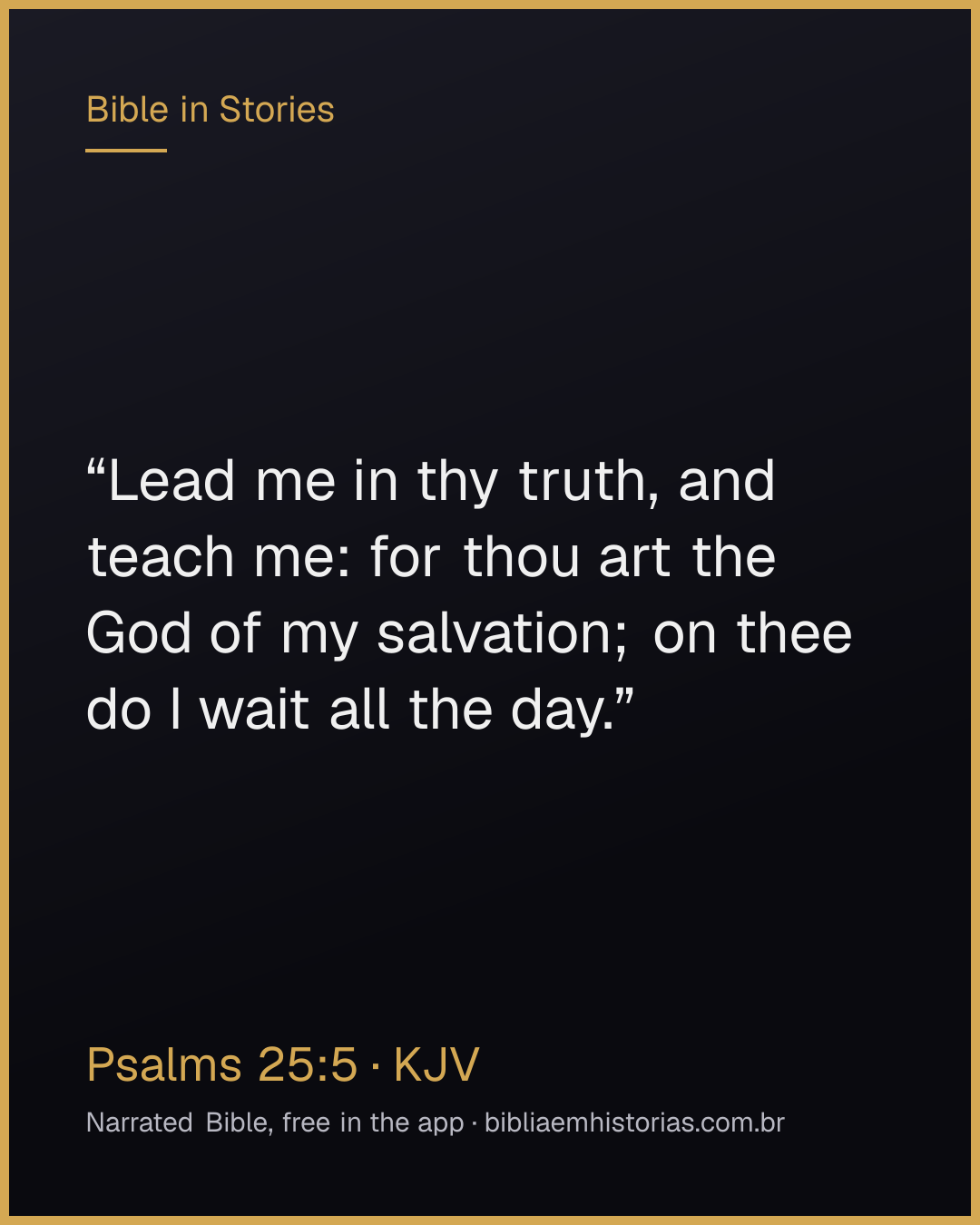 Verse image for Psalms 25:5 to share