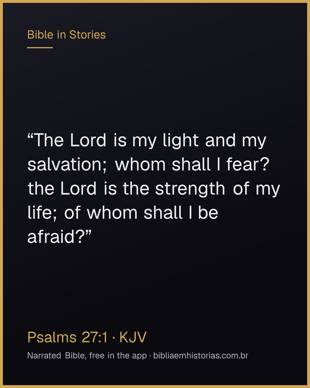 Verse image for Psalms 27:1 to share