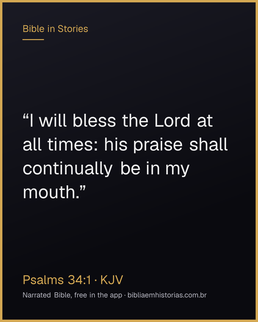 Verse image for Psalms 34:1 to share