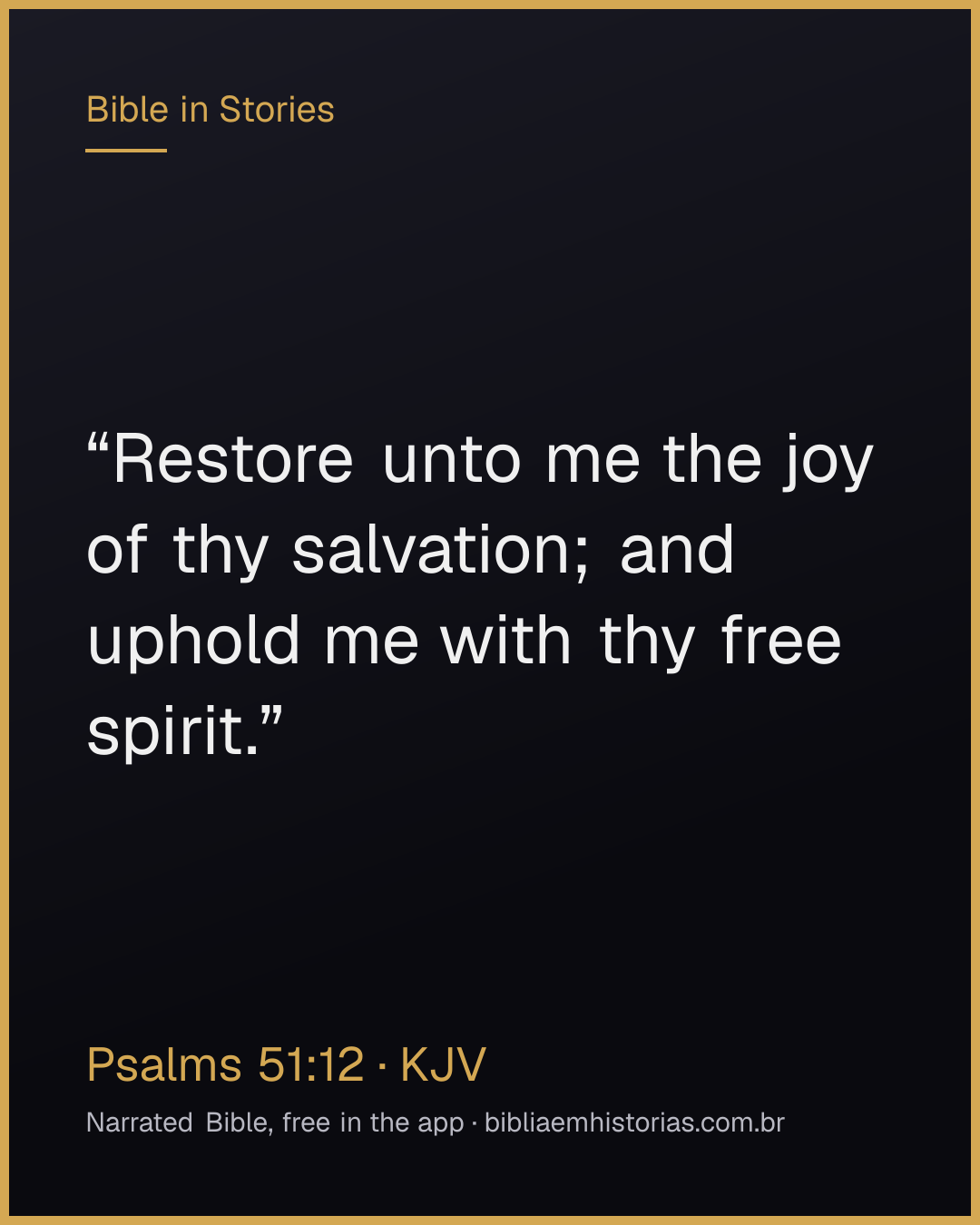 Verse image for Psalms 51:12 to share