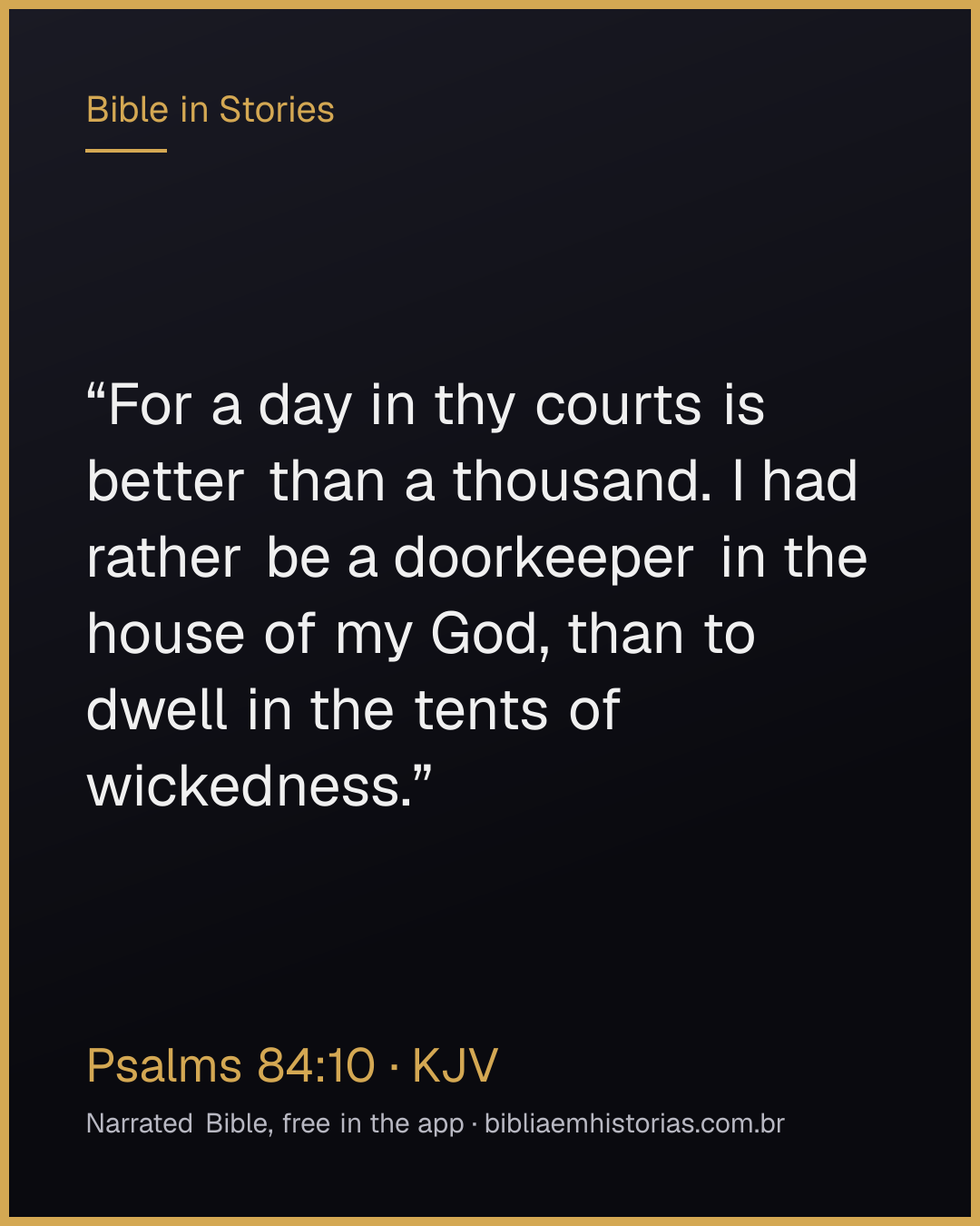Verse image for Psalms 84:10 to share