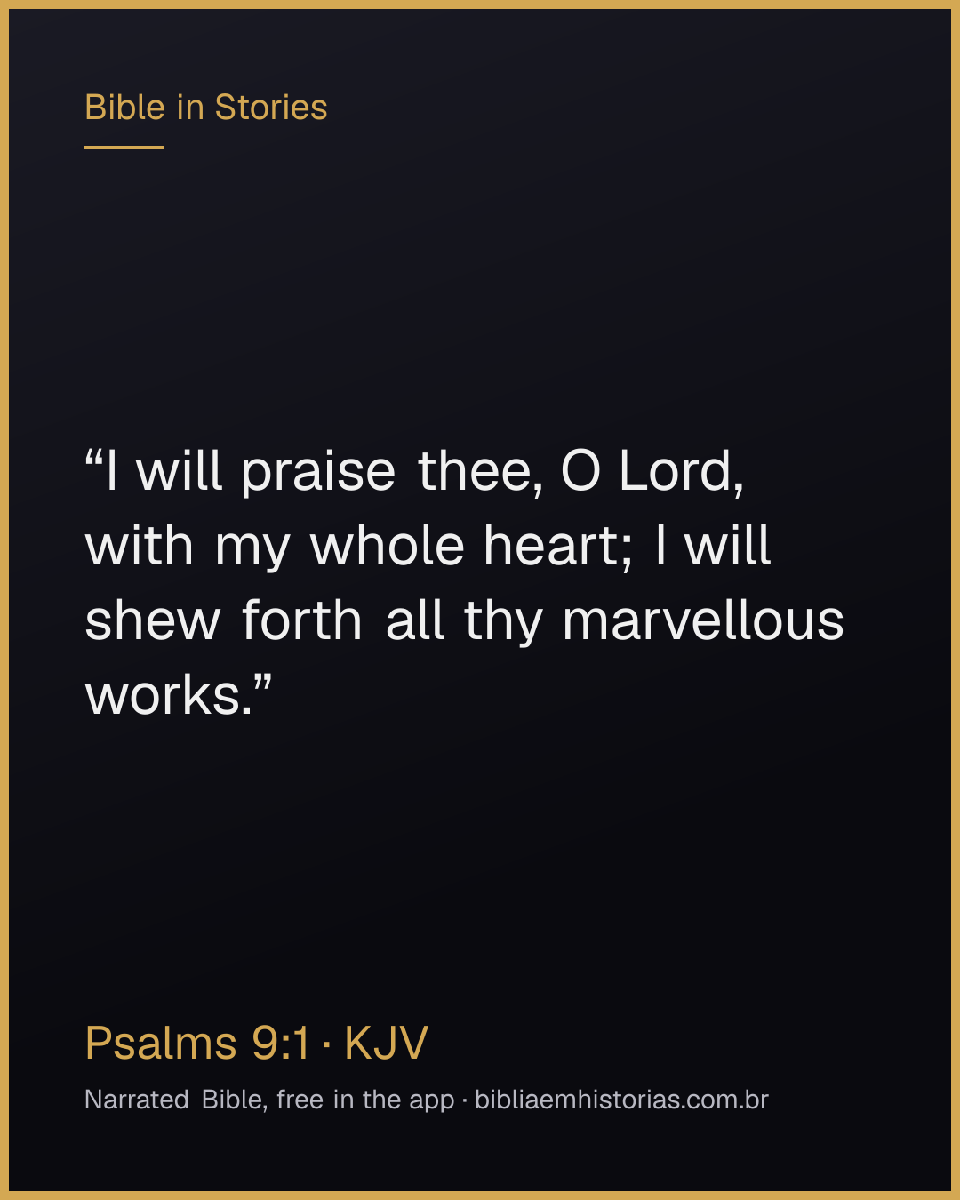 Verse image for Psalms 9:1 to share