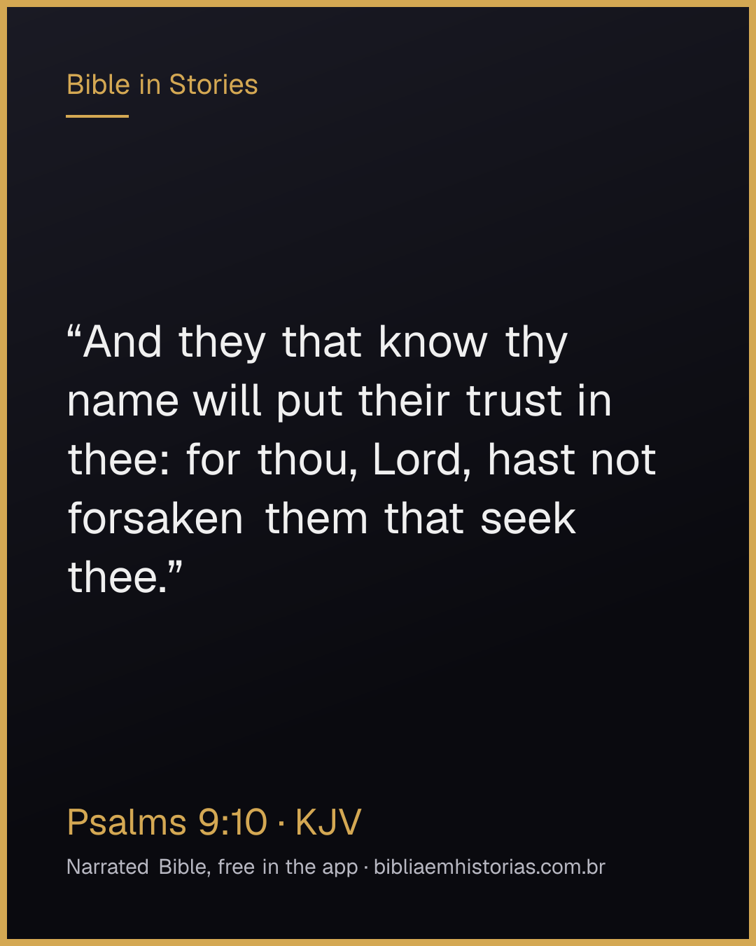 Verse image for Psalms 9:10 to share